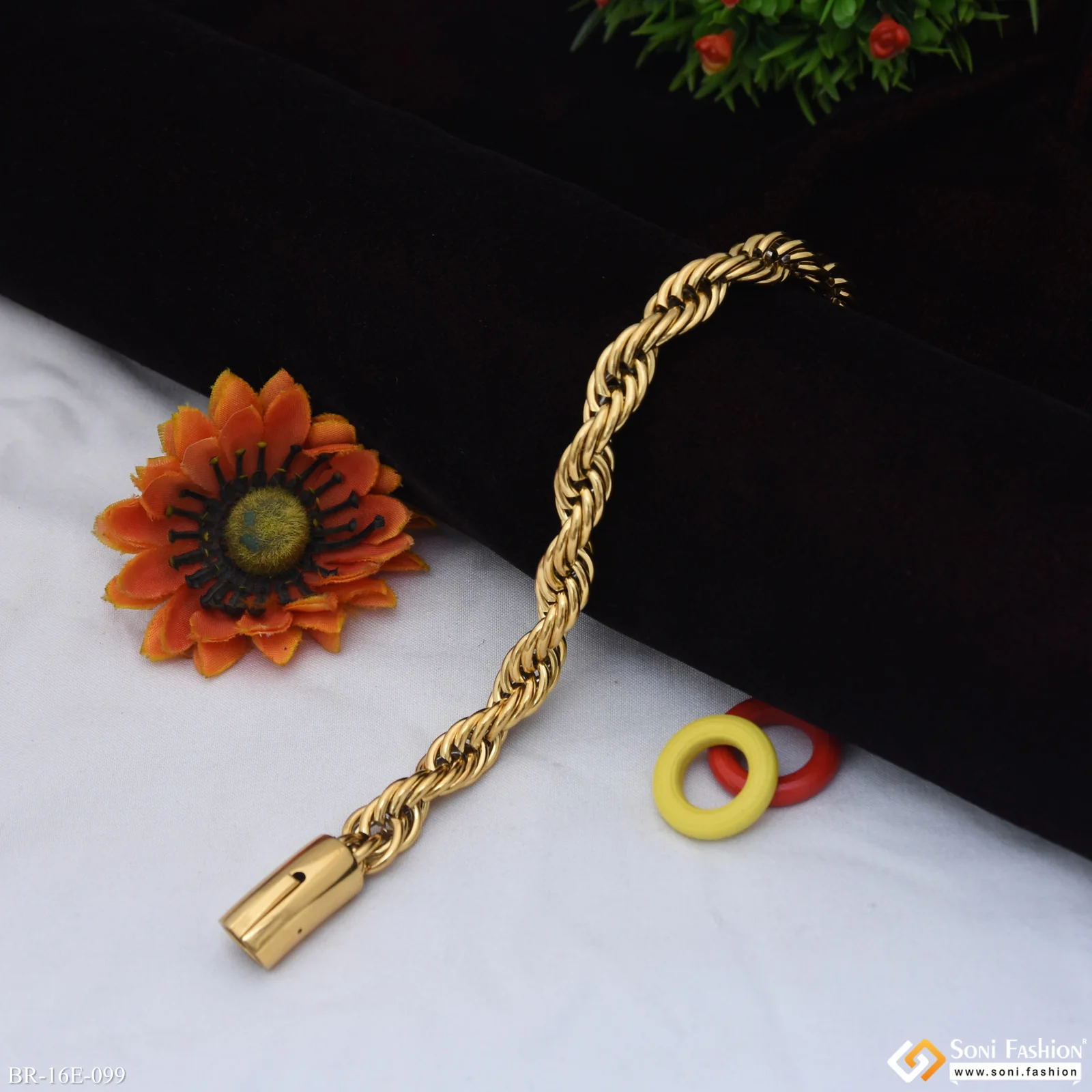 Latest Design Stainless Steel Twisted Rope Bracelet for Men - Style E099 - Image 5