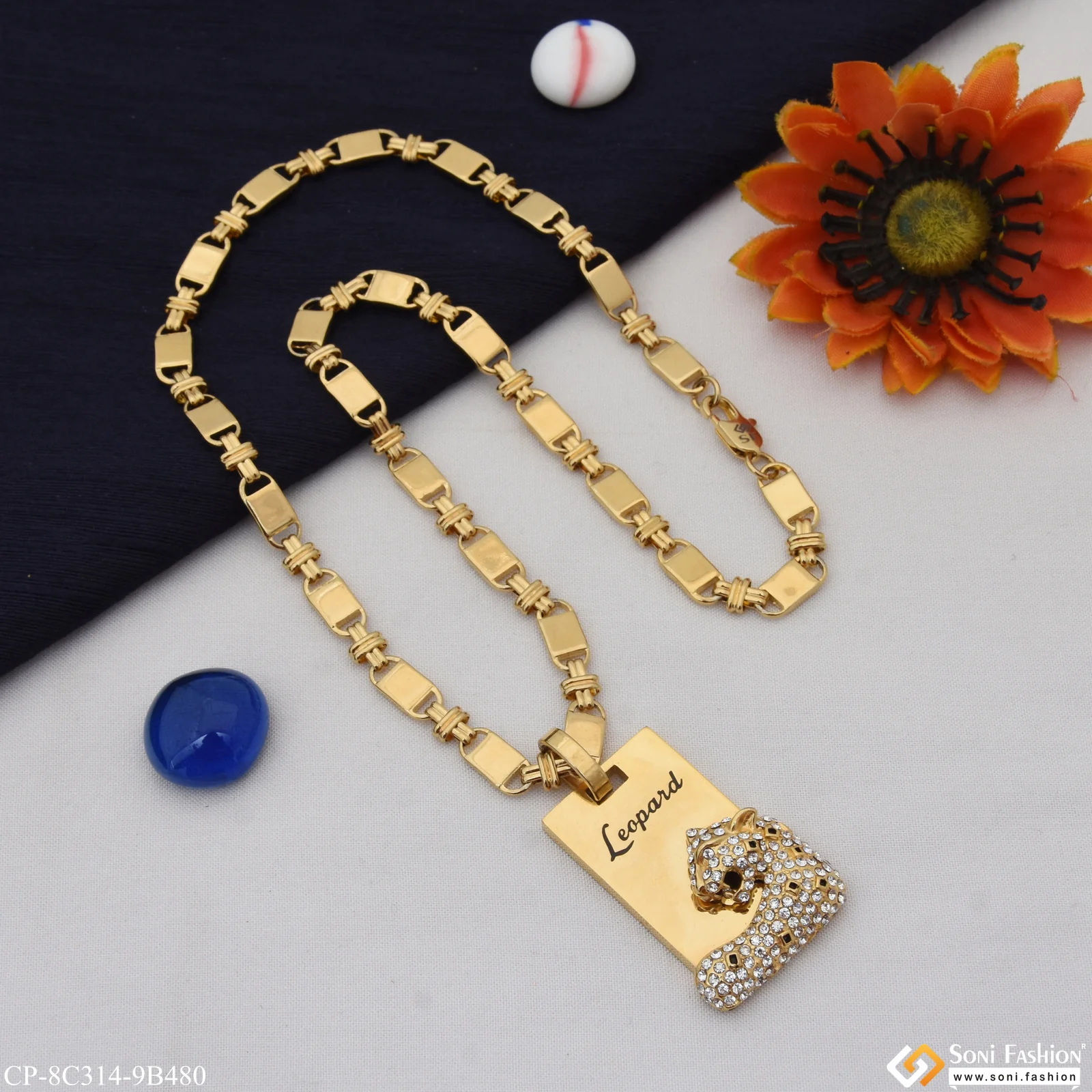 Leopard Designer Design Best Quality Chain Pendant Combo for Men (CP-C314-B480) - Image 3