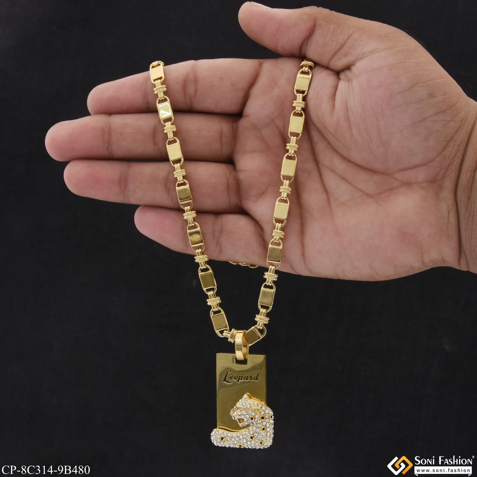 Leopard Designer Design Best Quality Chain Pendant Combo for Men (CP-C314-B480) - Image 4