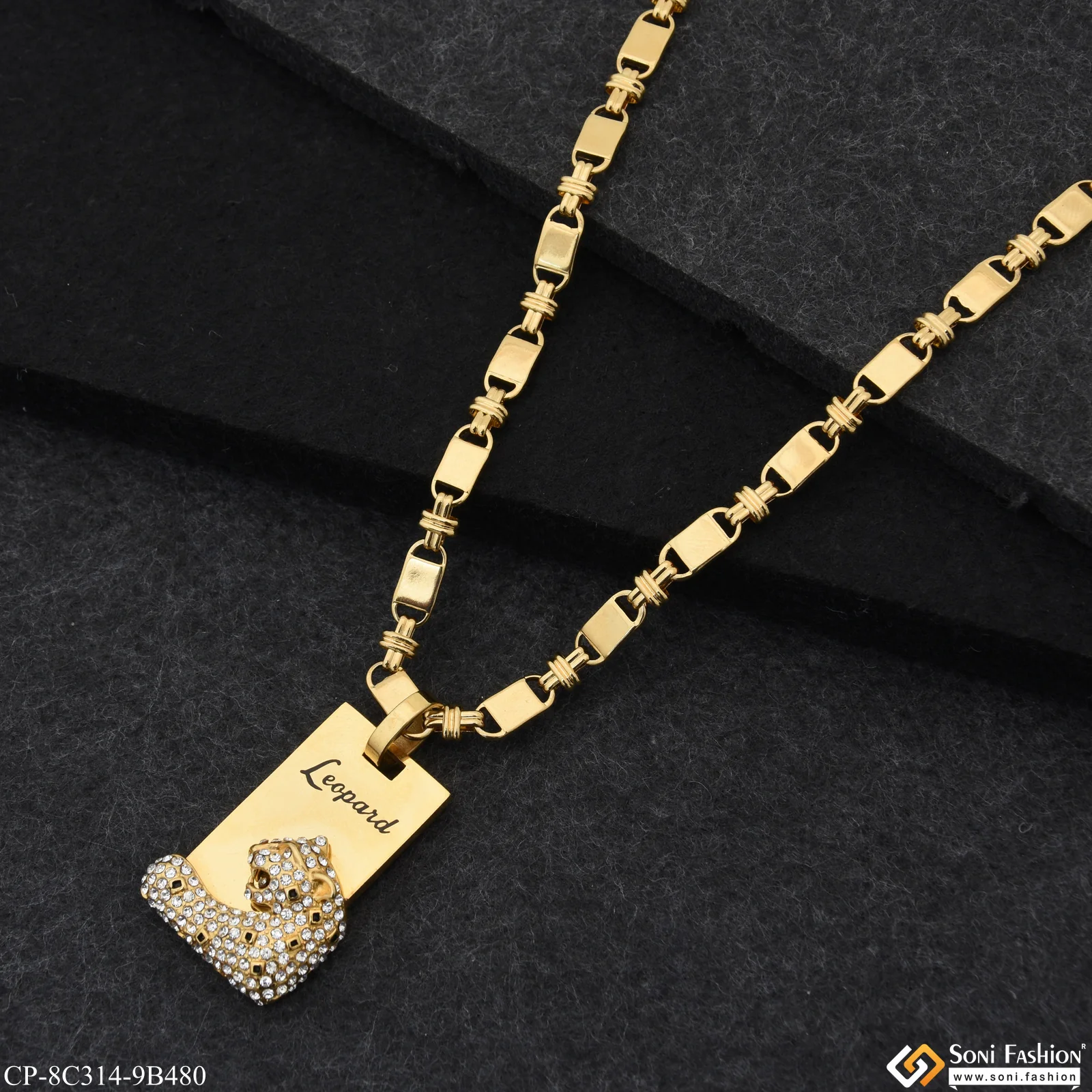 Leopard Designer Design Best Quality Chain Pendant Combo for Men (CP-C314-B480) - Image 5