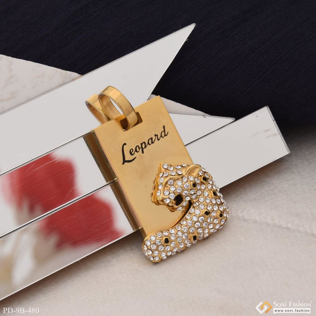Leopard With Diamond Classic Design Superior Quality Pendant For Men - Style B480 - Image 3