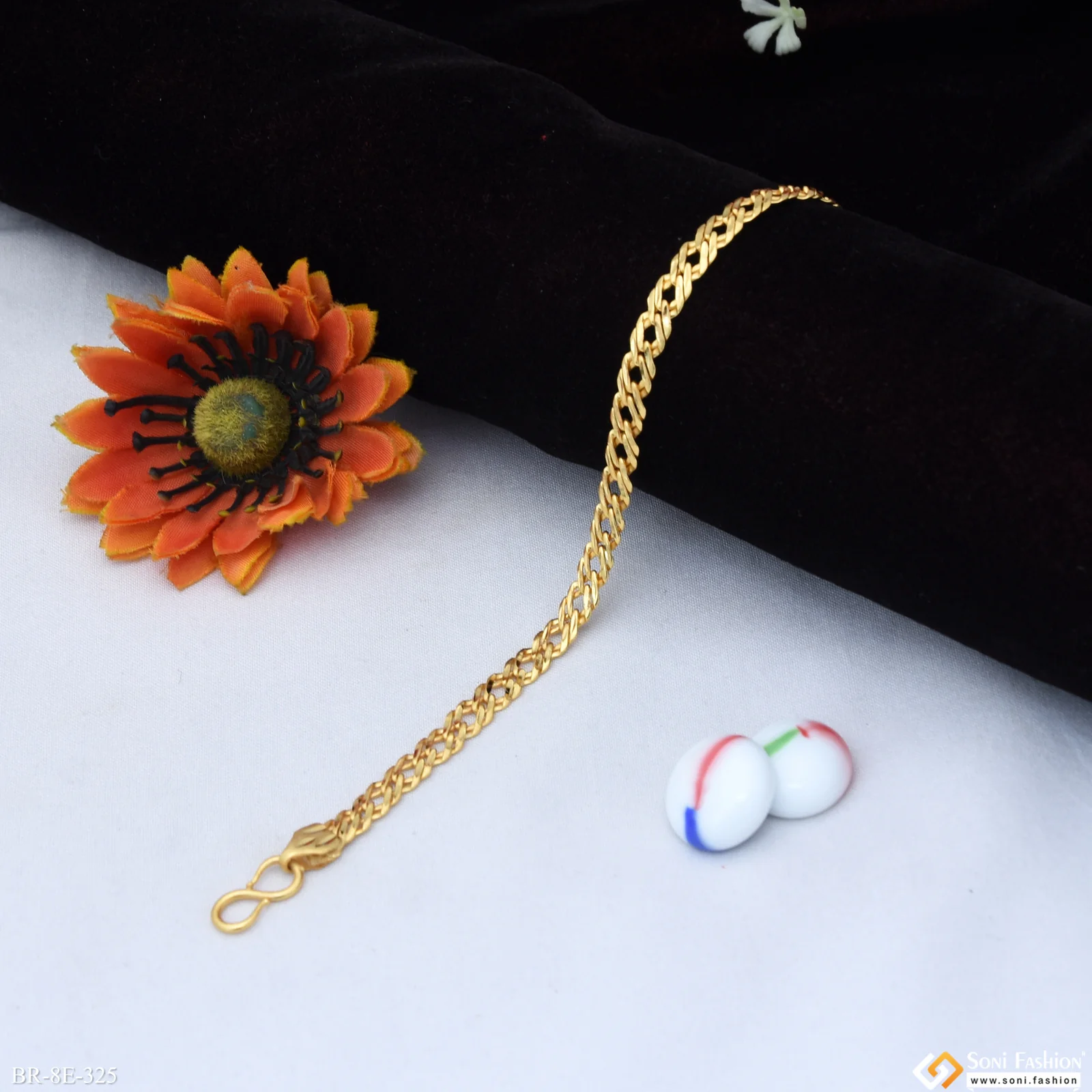 Ring Into Ring Classic Design  Gold Plated Bracelet for Men - Style E325 - Image 2