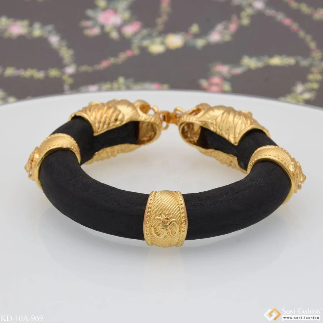 Lion Face Best Quality Elegant Design Gold Plated Genda Kada for Men - Style A969 - Image 6