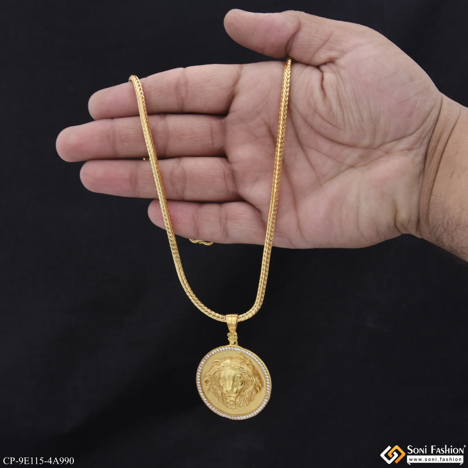 Lion Latest Design Pendant With Chain for Men (CP-E115-A990) - Image 3