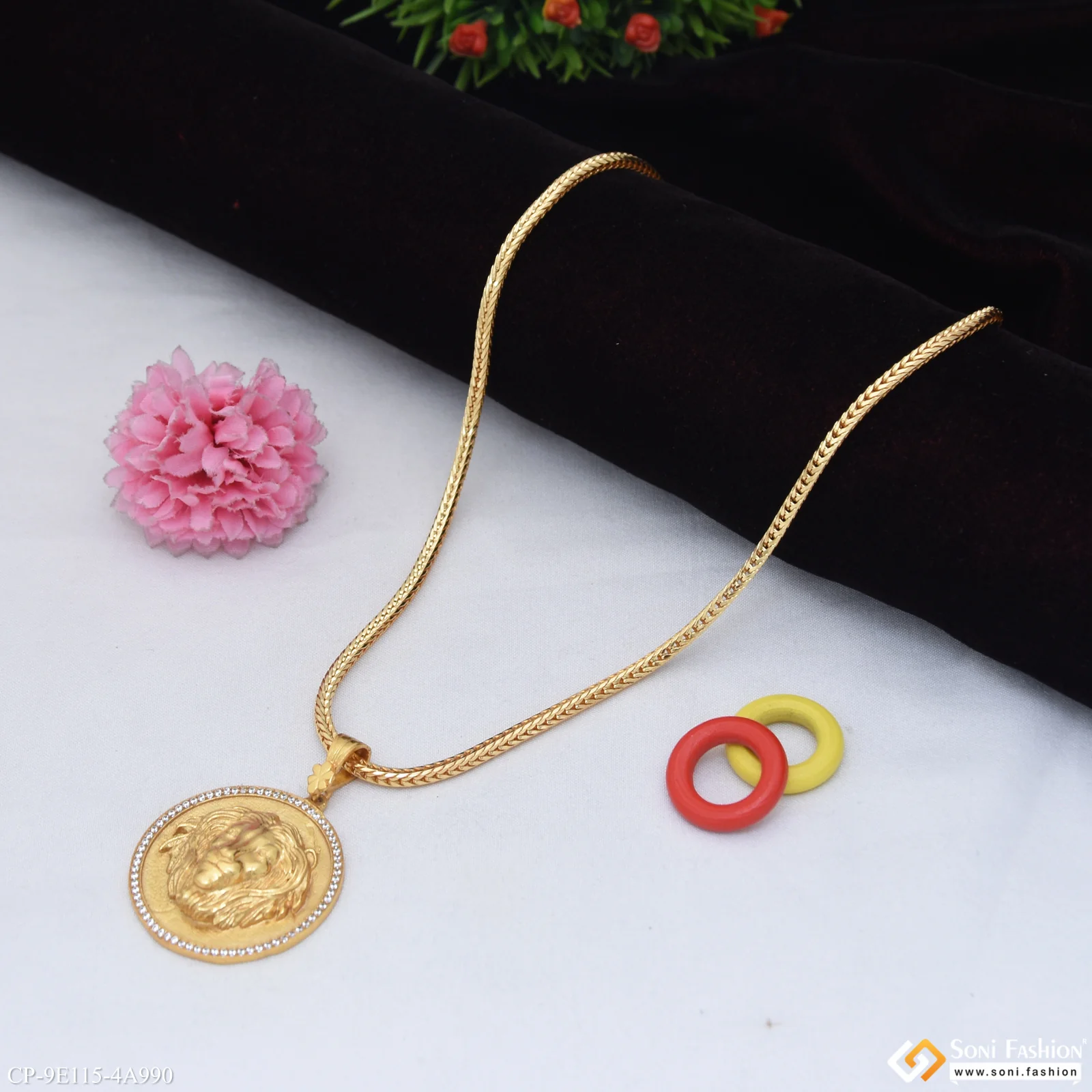 Lion Latest Design Pendant With Chain for Men (CP-E115-A990) - Image 4