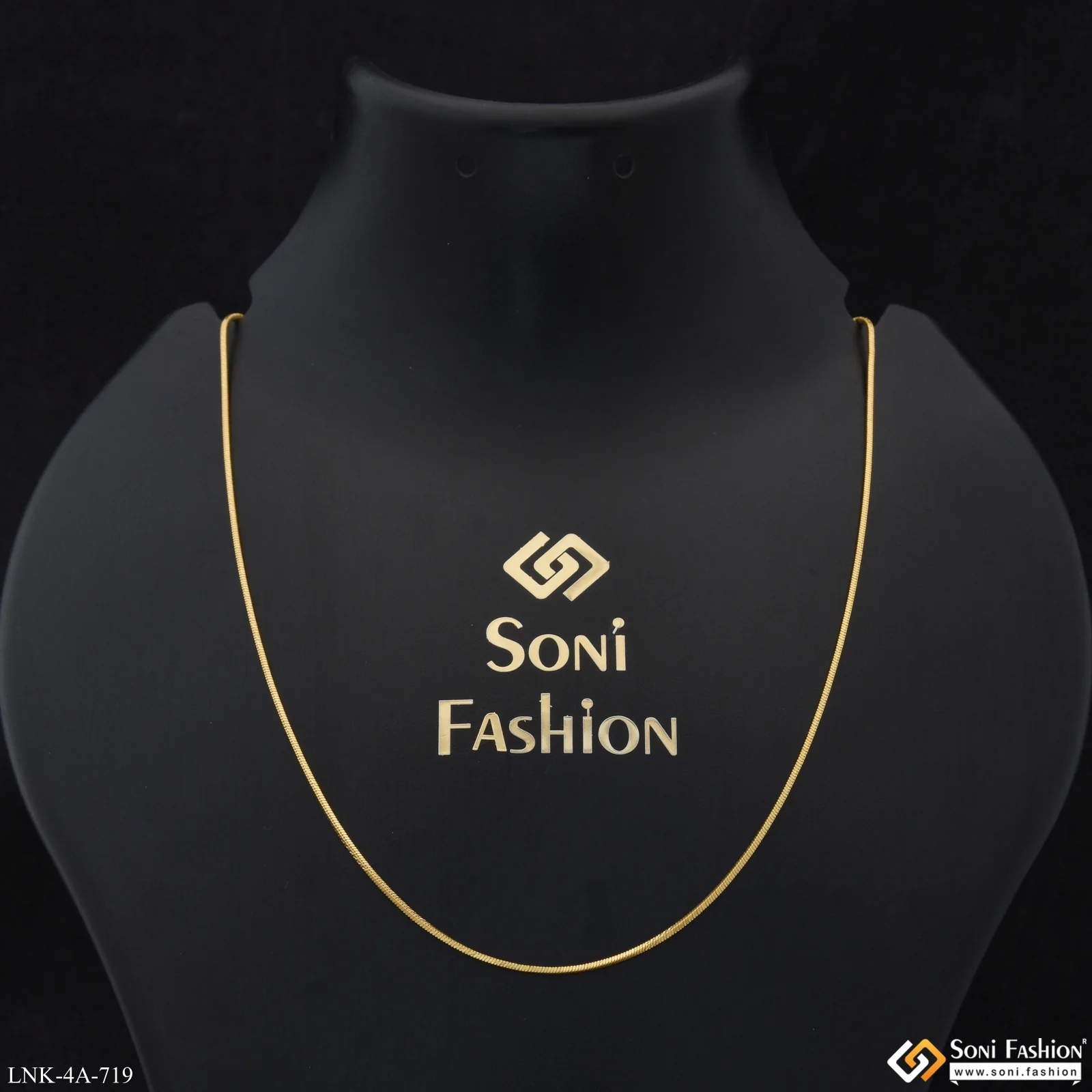 Lovely Design Gold Plated Chain for Ladies - Style A719