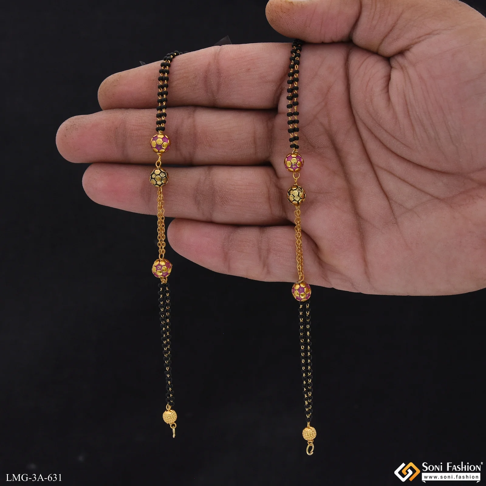 Lovely Design Gold Plated Mangalsutra Dori for Women - Style A631 - Image 2