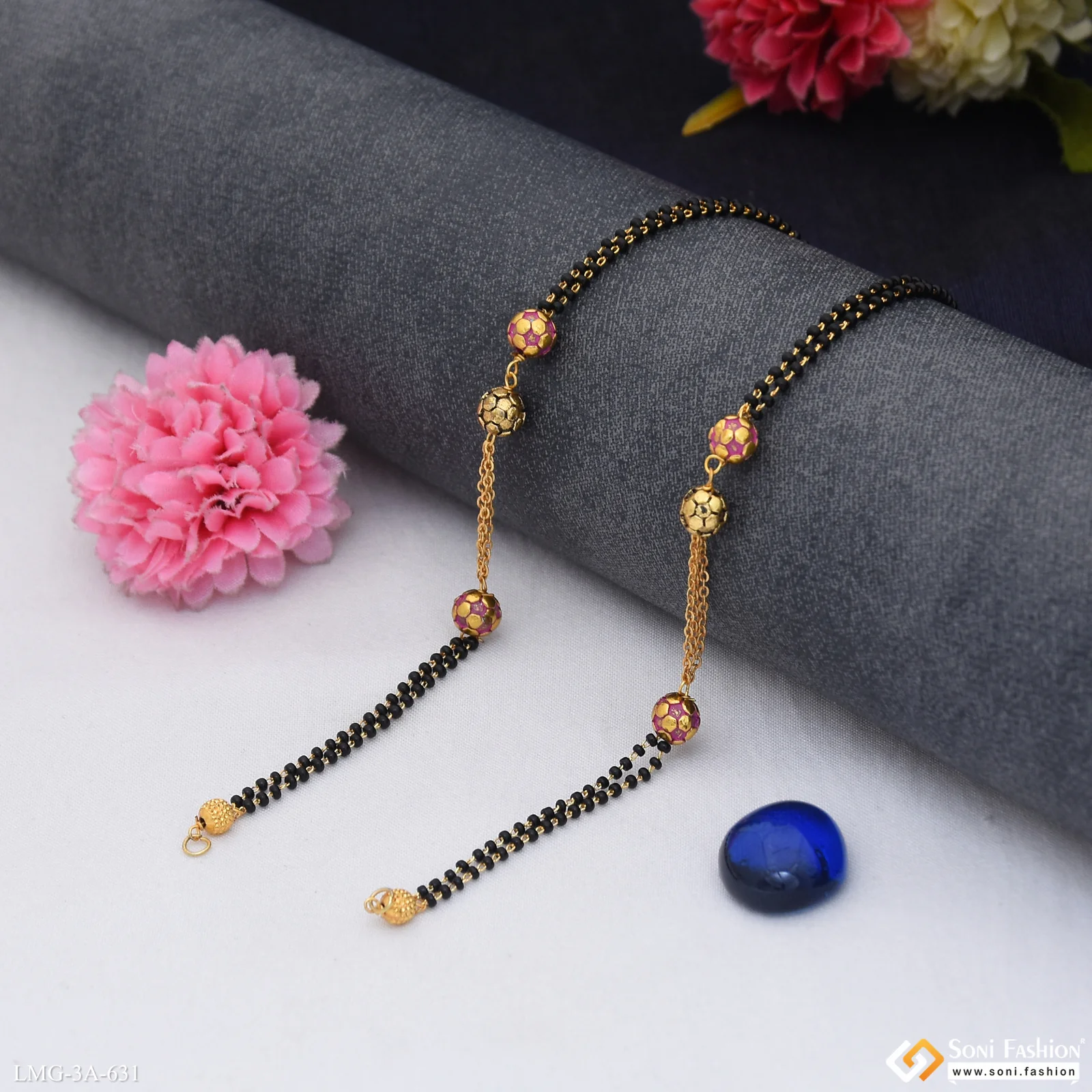 Lovely Design Gold Plated Mangalsutra Dori for Women - Style A631 - Image 3
