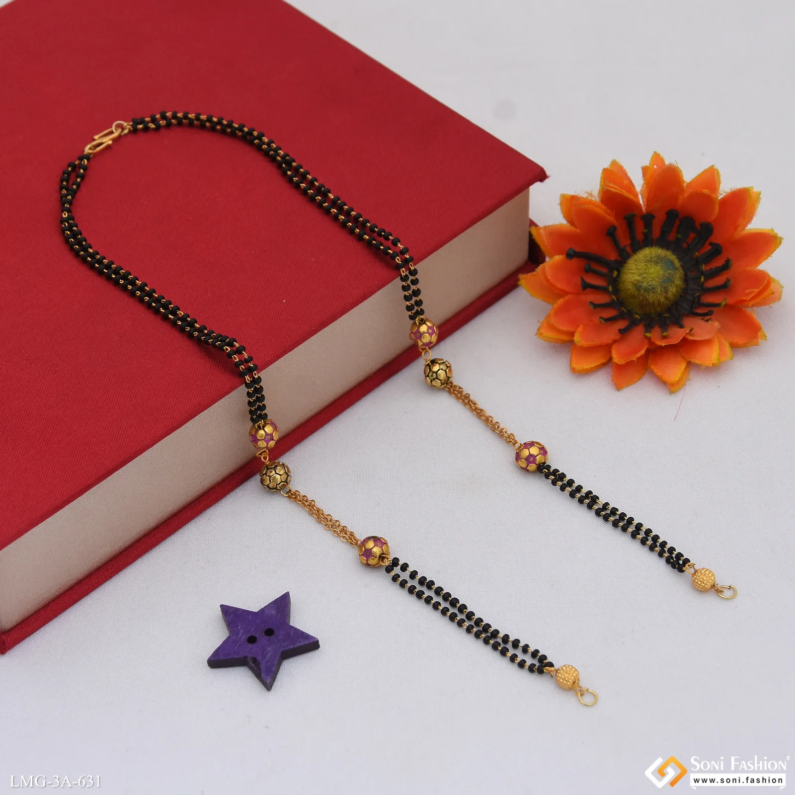 Lovely Design Gold Plated Mangalsutra Dori for Women - Style A631 - Image 4