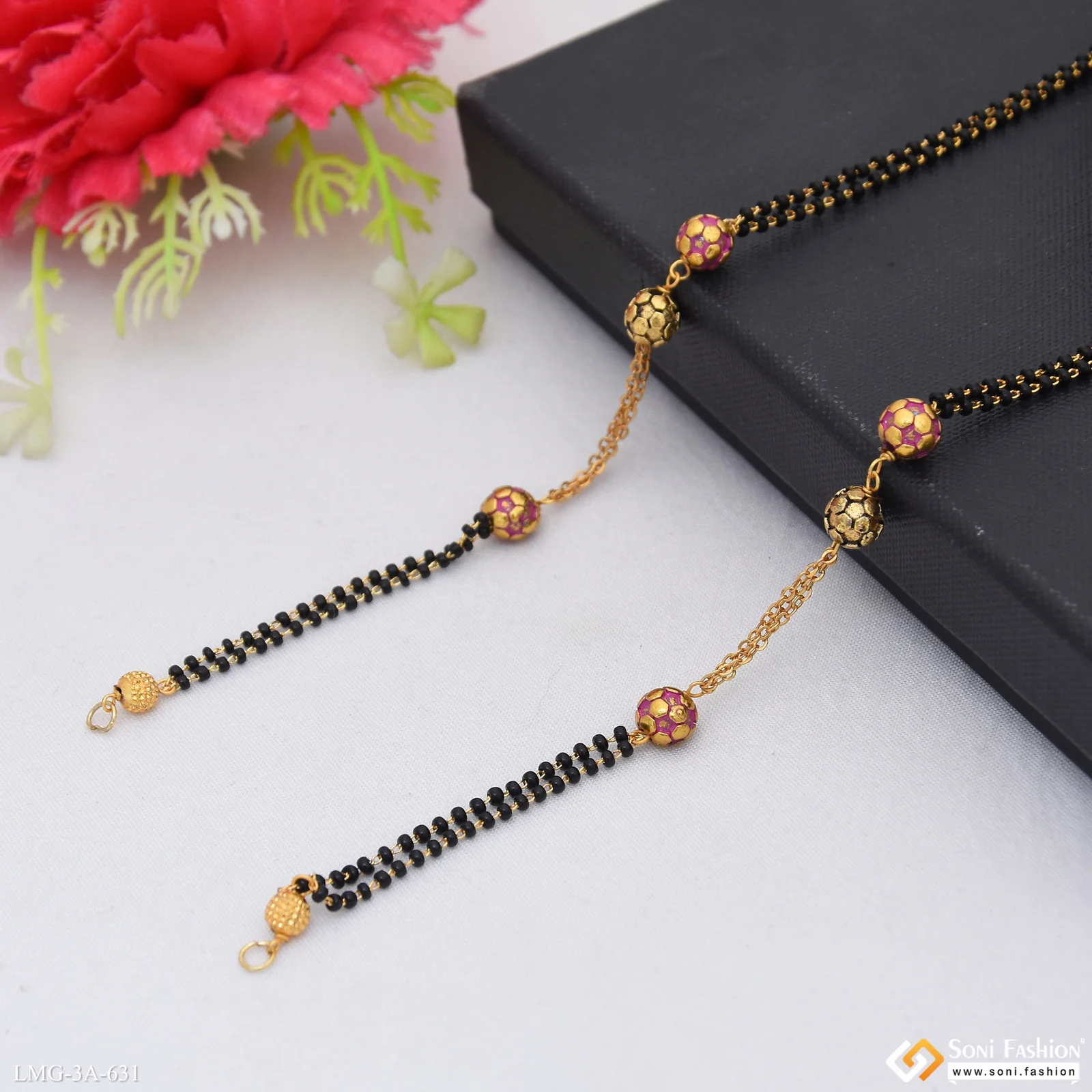 Lovely Design Gold Plated Mangalsutra Dori for Women - Style A631 - Image 5