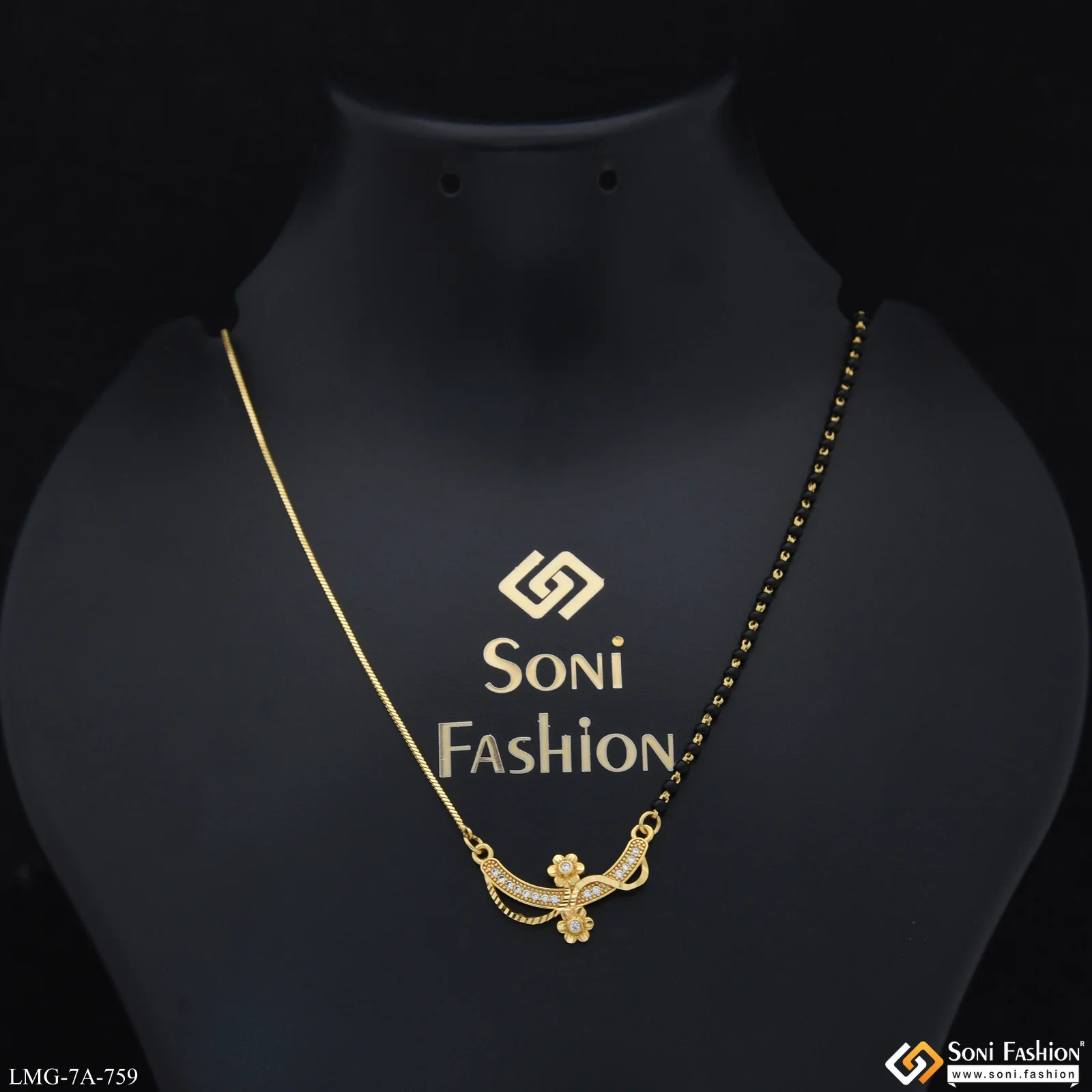 Lovely Design Gold Plated Mangalsutra for Women - Style A759