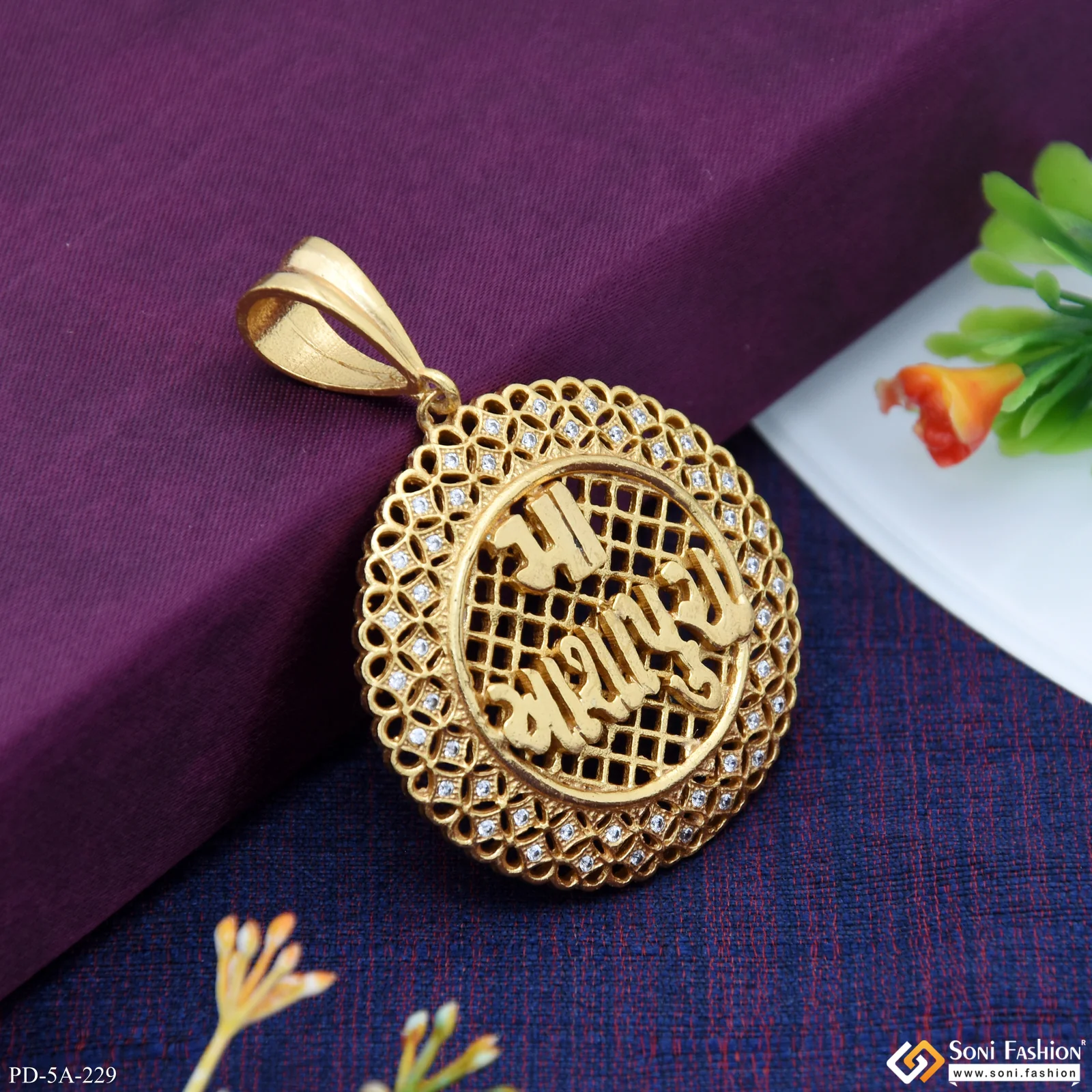 Maa Ashapura Casual Design Premium-grade Quality Gold Plated Pendant - Style A229 - Image 3