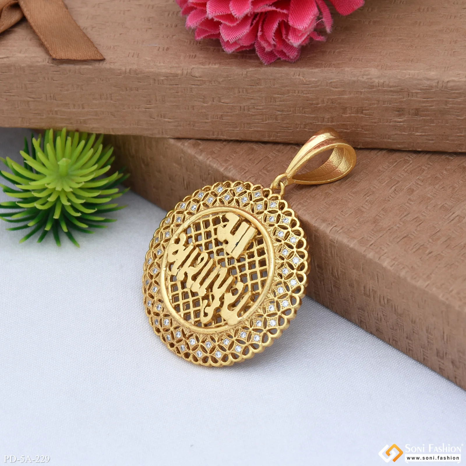 Maa Ashapura Casual Design Premium-grade Quality Gold Plated Pendant - Style A229 - Image 4