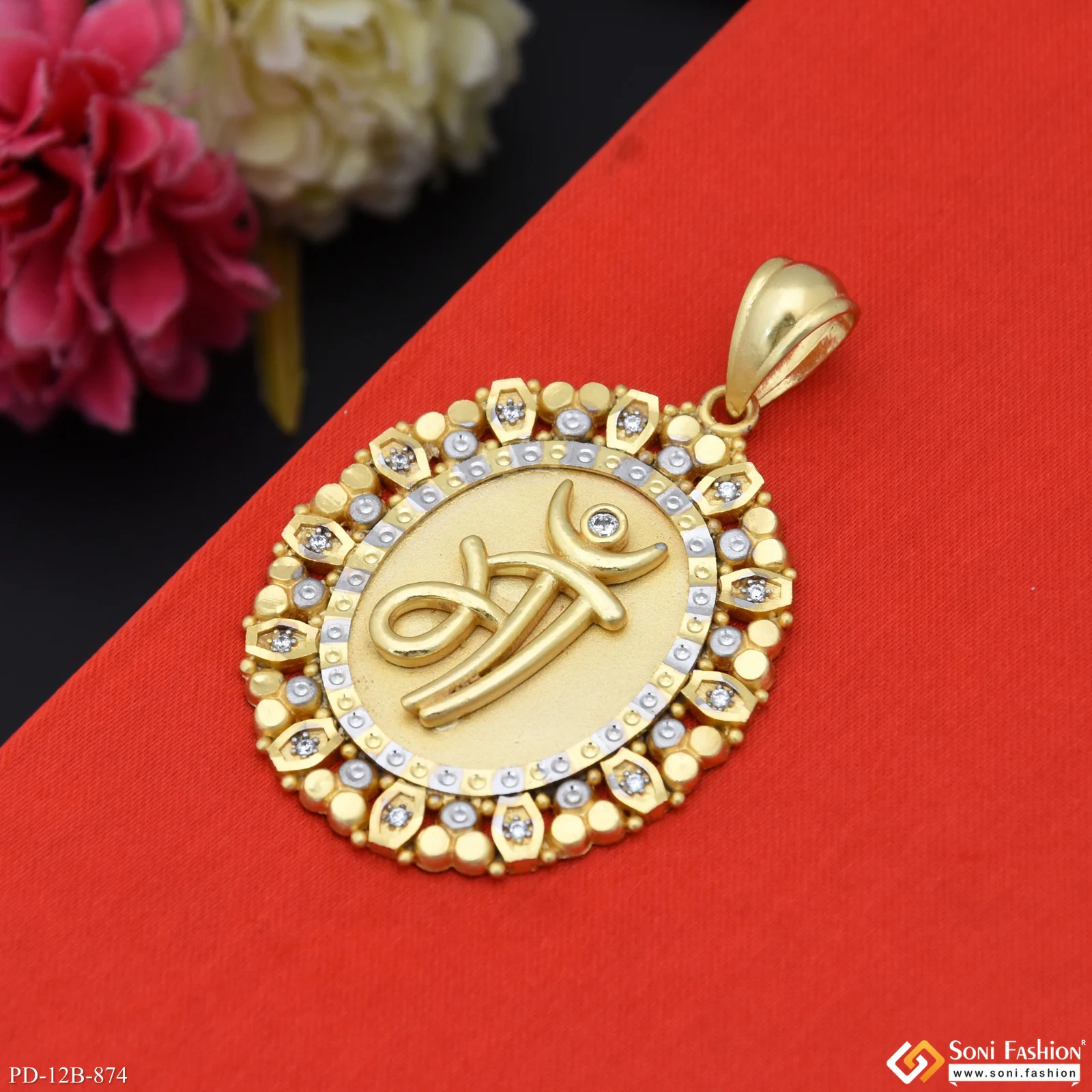 Maa Best Quality Gold Plated Pendant for Men - Style B874 - Image 5