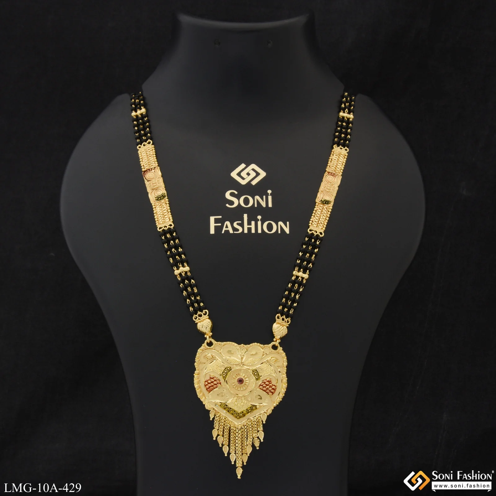 Magnificent Design Chic Design Gold Plated Mangalsutra for Women - Style A429 - Image 2