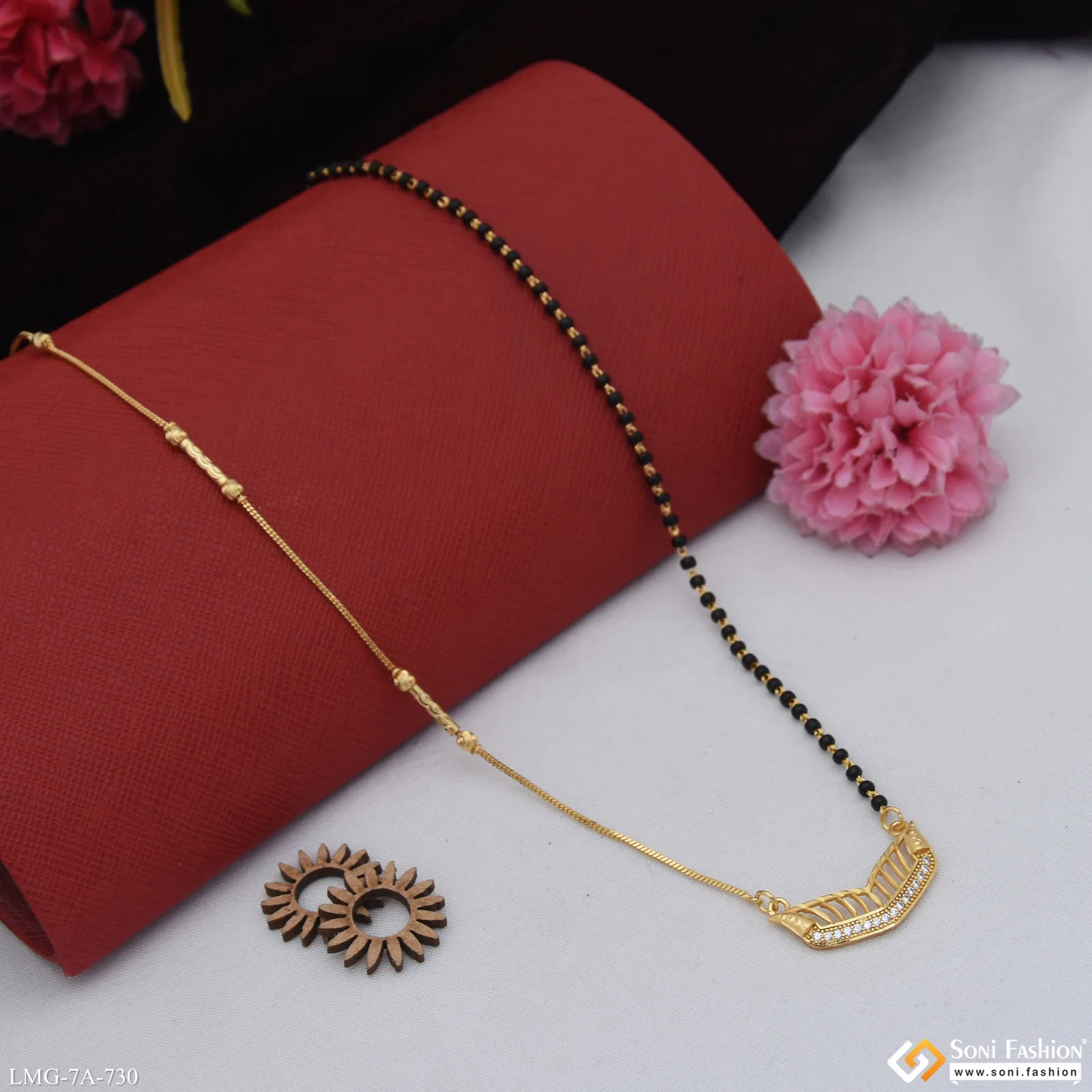 Magnificent Design Gold Plated Mangalsutra for Women - Style A730 - Image 3