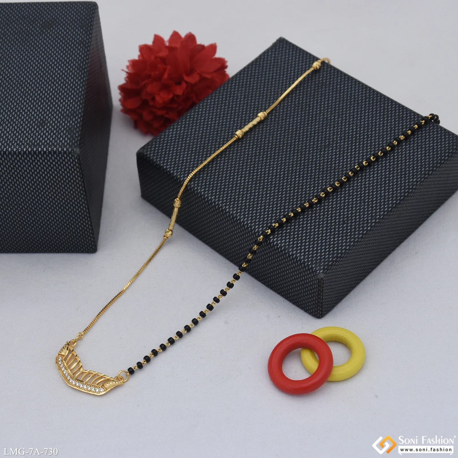 Magnificent Design Gold Plated Mangalsutra for Women - Style A730 - Image 4