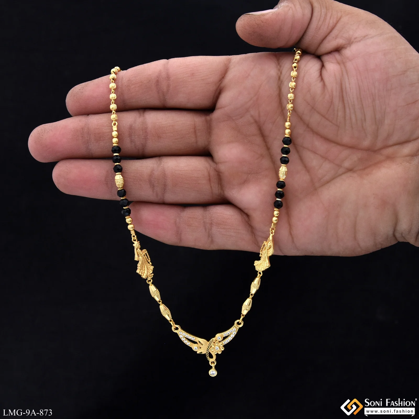 Magnificent Design Gold Plated Mangalsutra for Women - Style A873 - Image 2