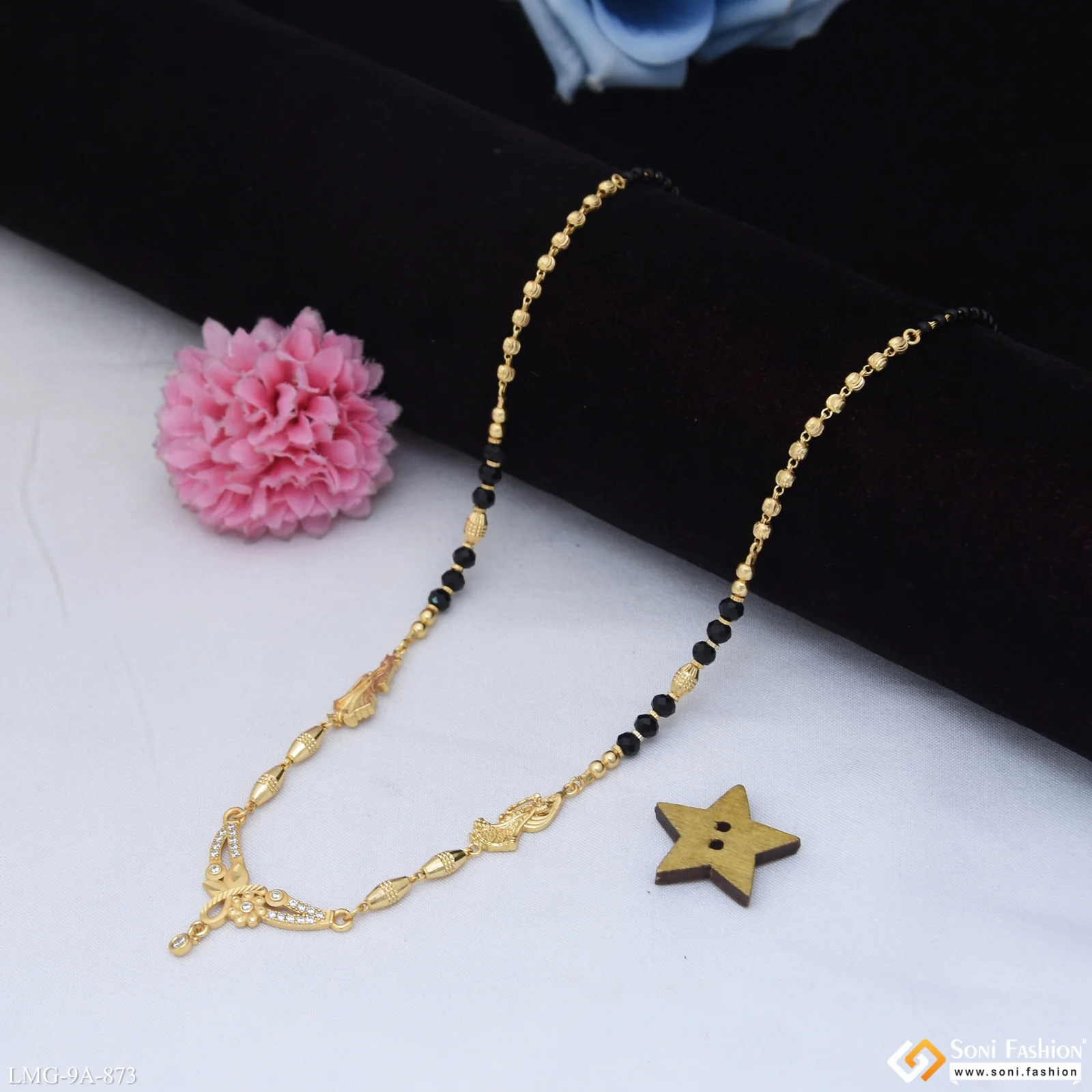 Magnificent Design Gold Plated Mangalsutra for Women - Style A873 - Image 3