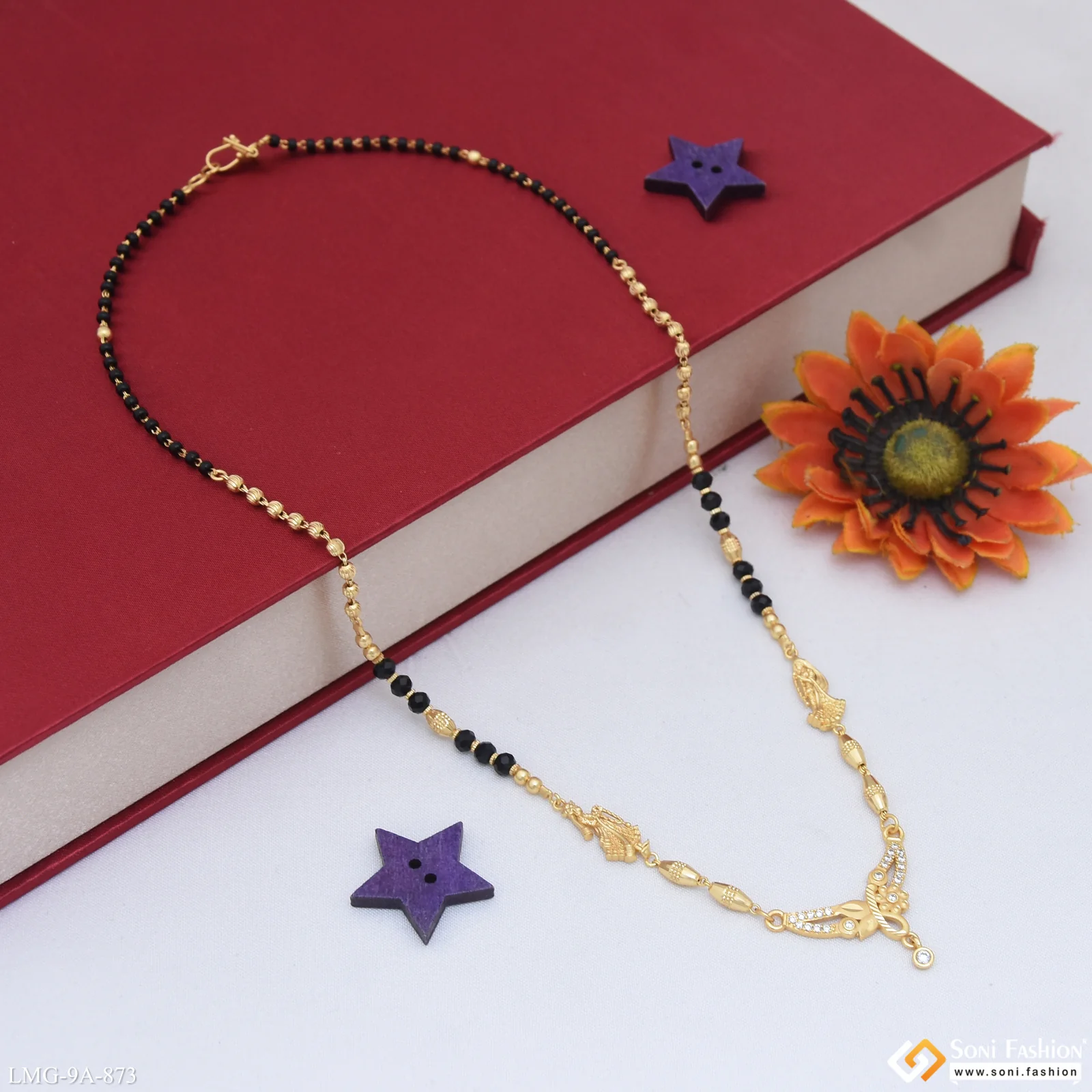 Magnificent Design Gold Plated Mangalsutra for Women - Style A873 - Image 4