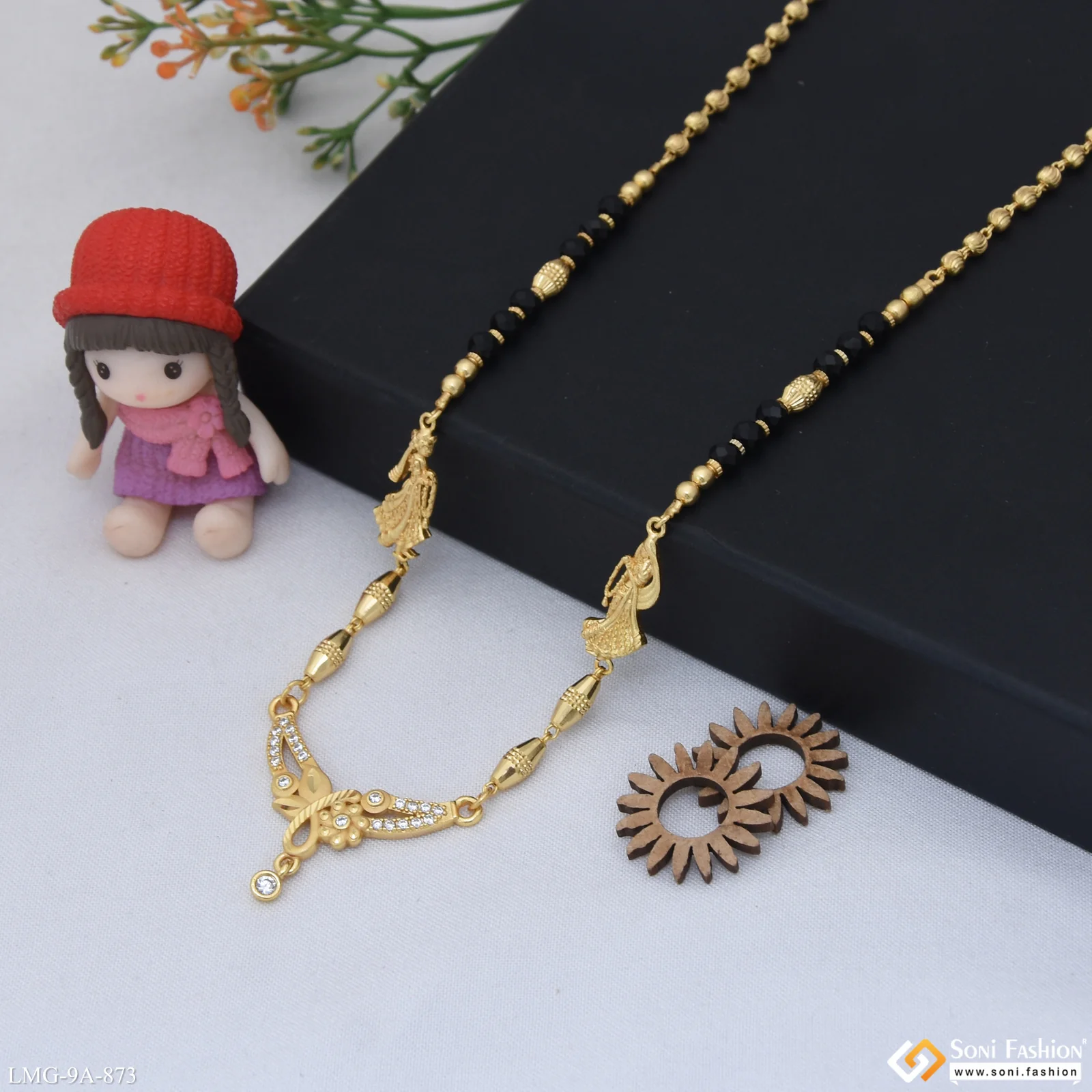 Magnificent Design Gold Plated Mangalsutra for Women - Style A873 - Image 5