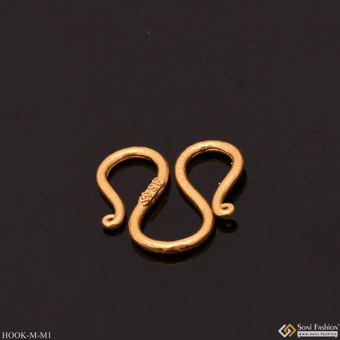 Medium Size - M/w Hook For Chain - Gold Plated - Design 1 - Image 5