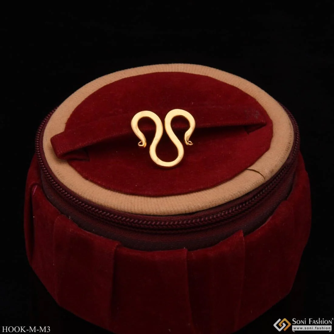 Medium Size - M/W Hook for Chain - Gold Plated - Design 3 - Image 5