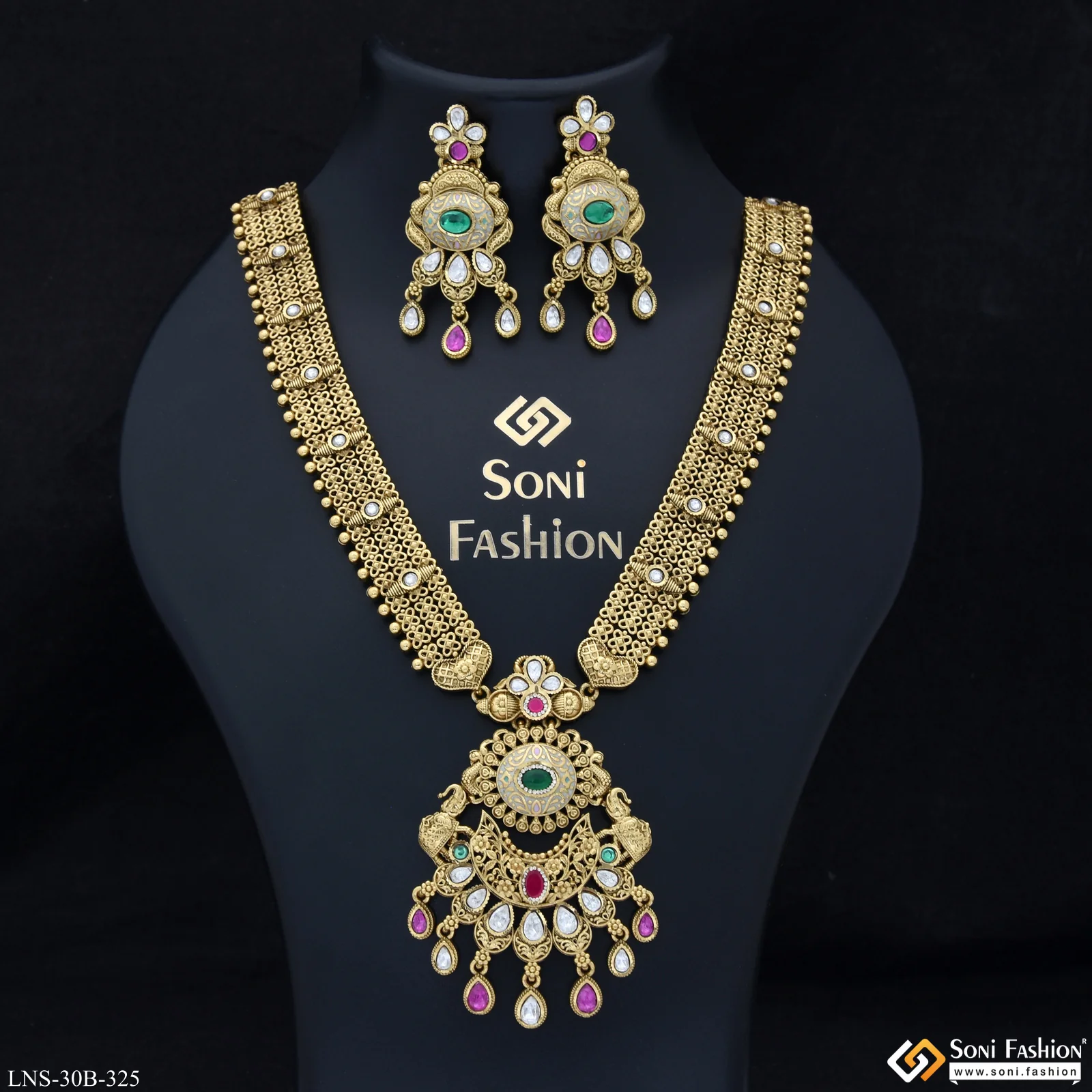 New Style Gold Plated Antique Necklace Set for Women - Style B325