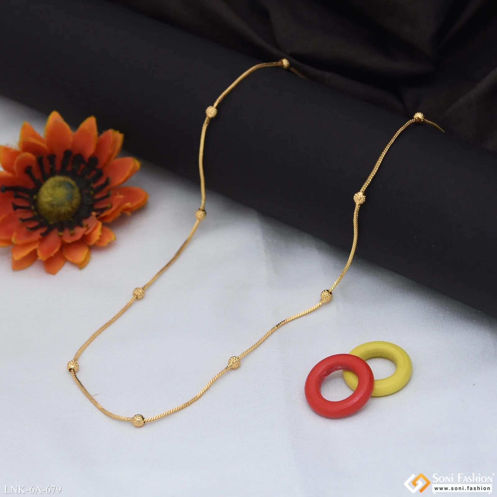 New Style Gold Plated Chain for Ladies - Style A679 - Image 3