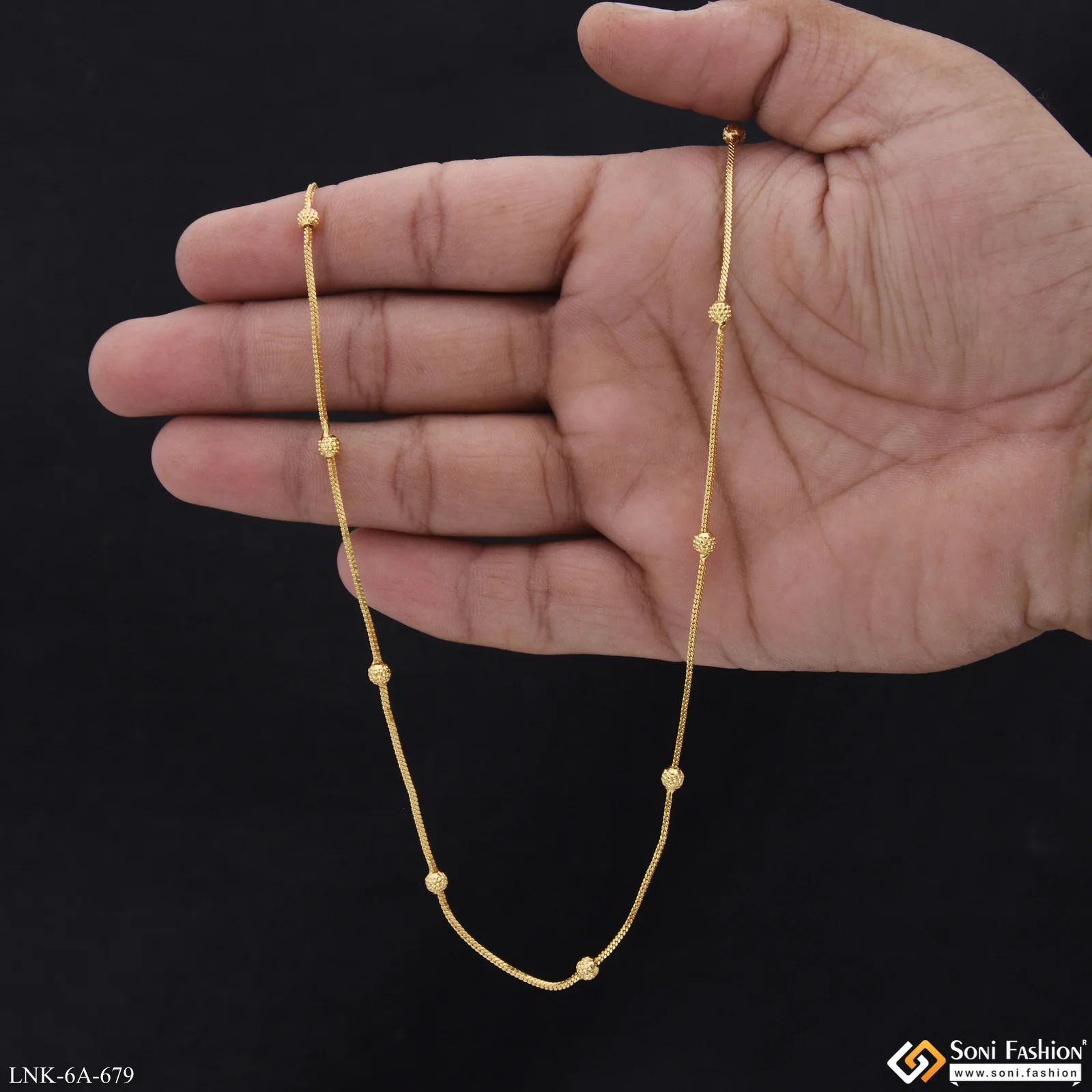 New Style Gold Plated Chain for Ladies - Style A679 - Image 6