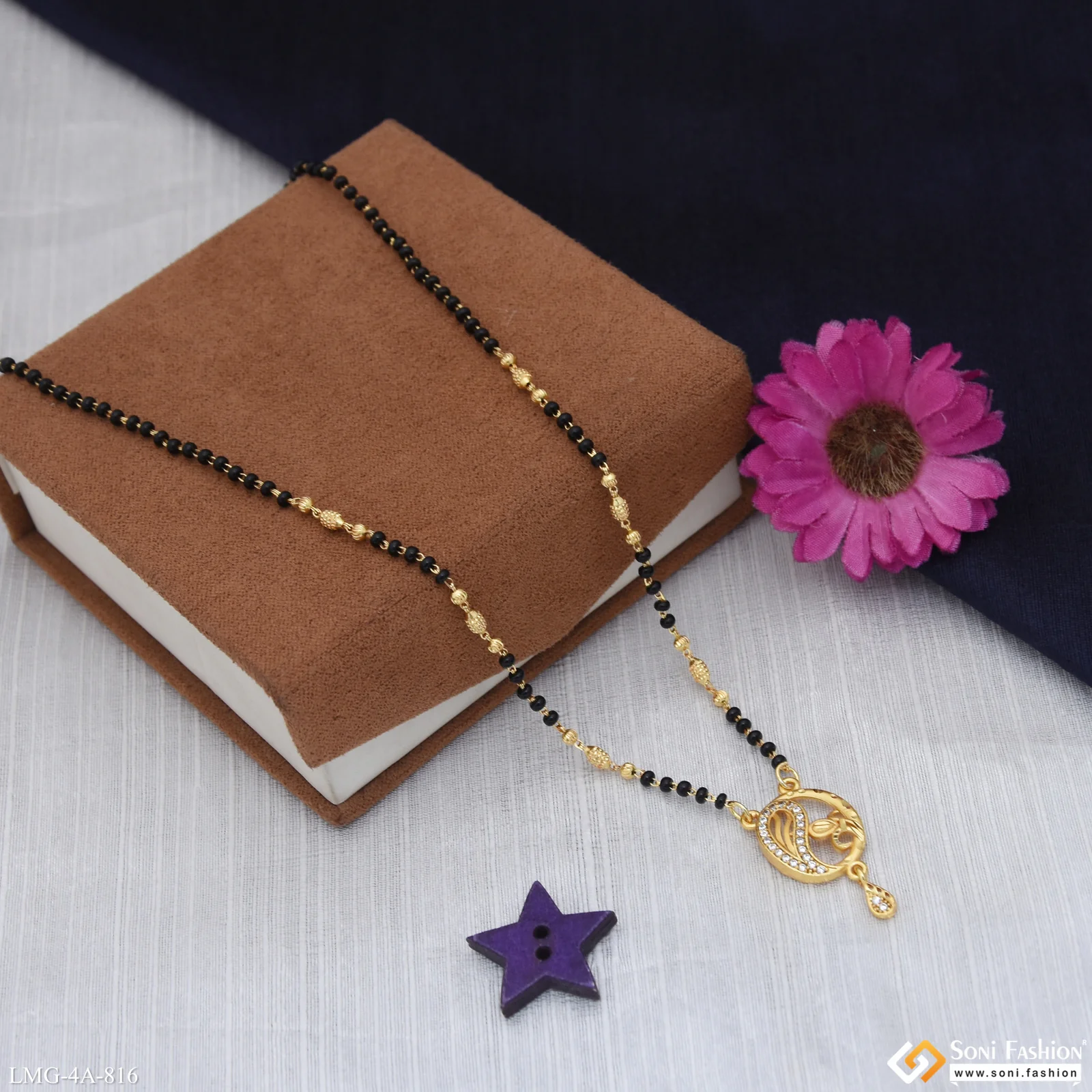 New Style Gold Plated Mangalsutra for Women - Style A816 - Image 5