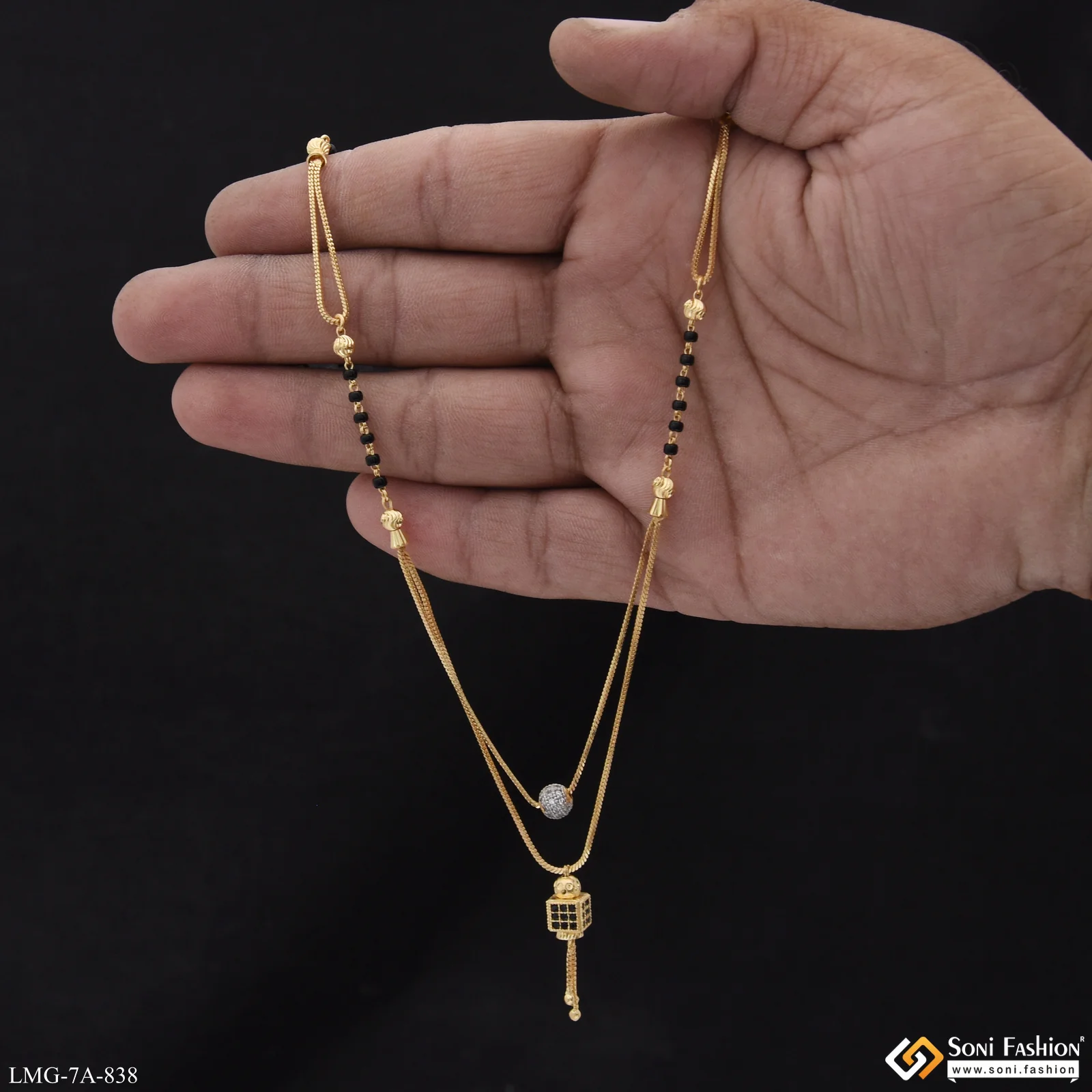 New Style Gold Plated Mangalsutra for Women - Style A838 - Image 2