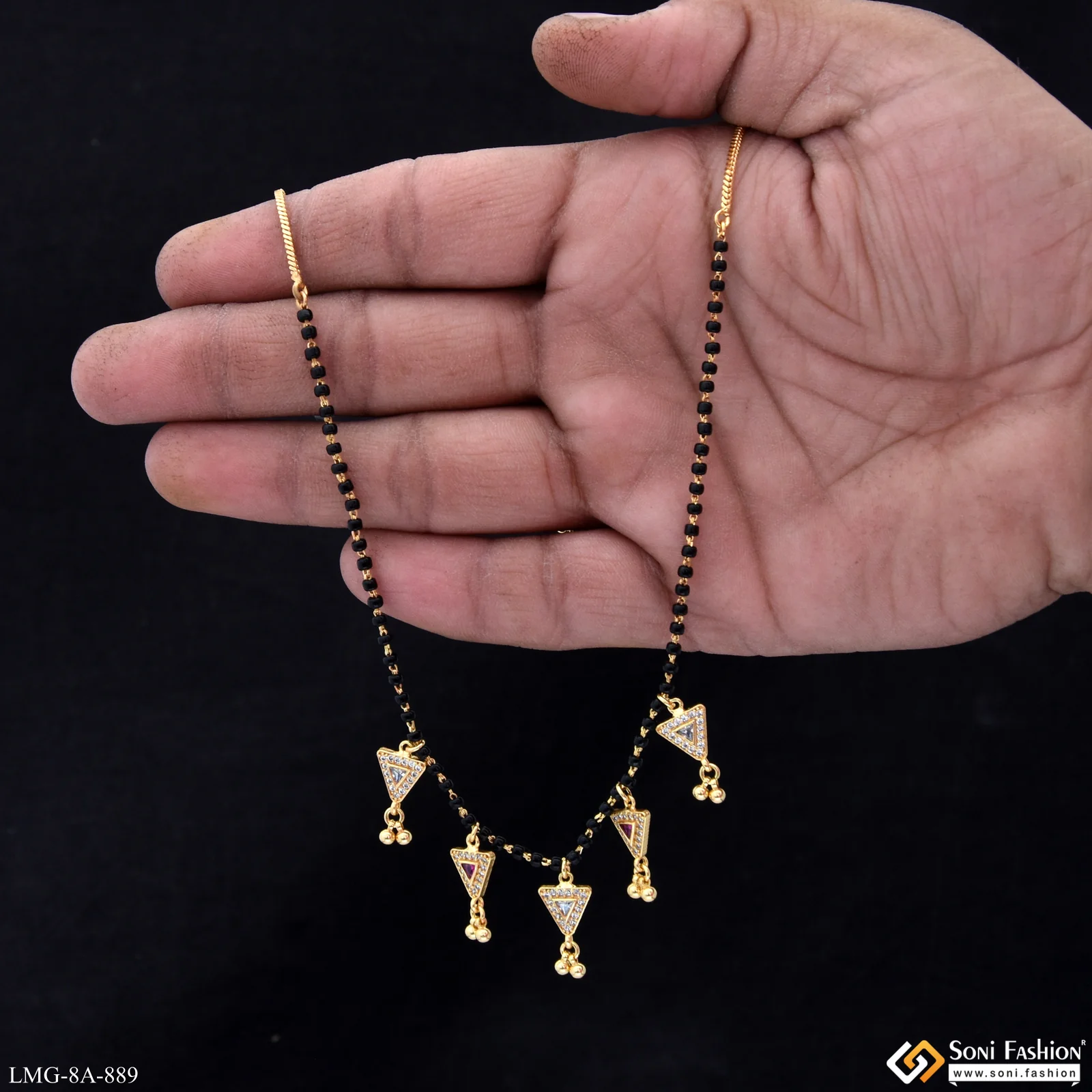 New Style Gold Plated Mangalsutra for Women - Style A889 - Image 2