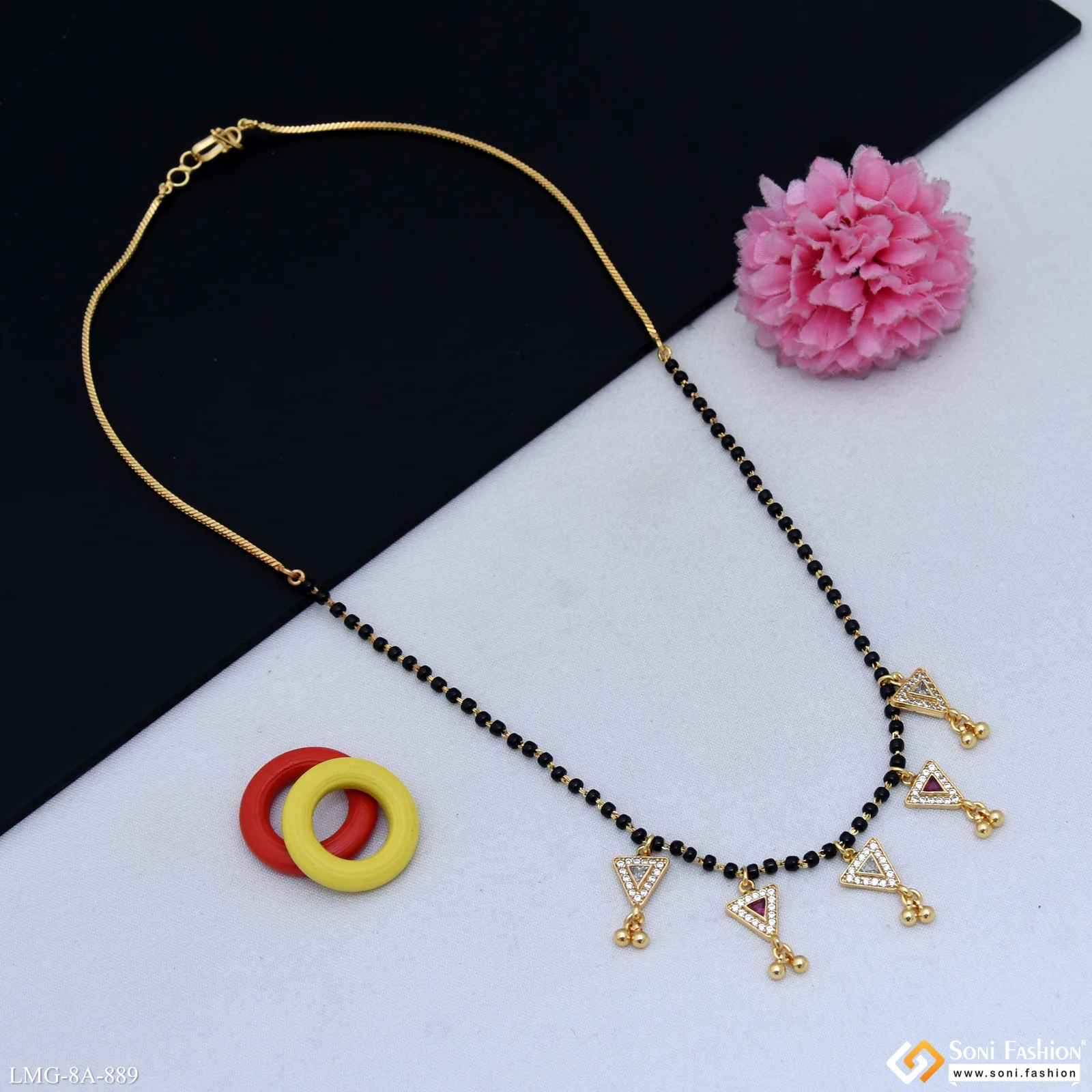 New Style Gold Plated Mangalsutra for Women - Style A889 - Image 4