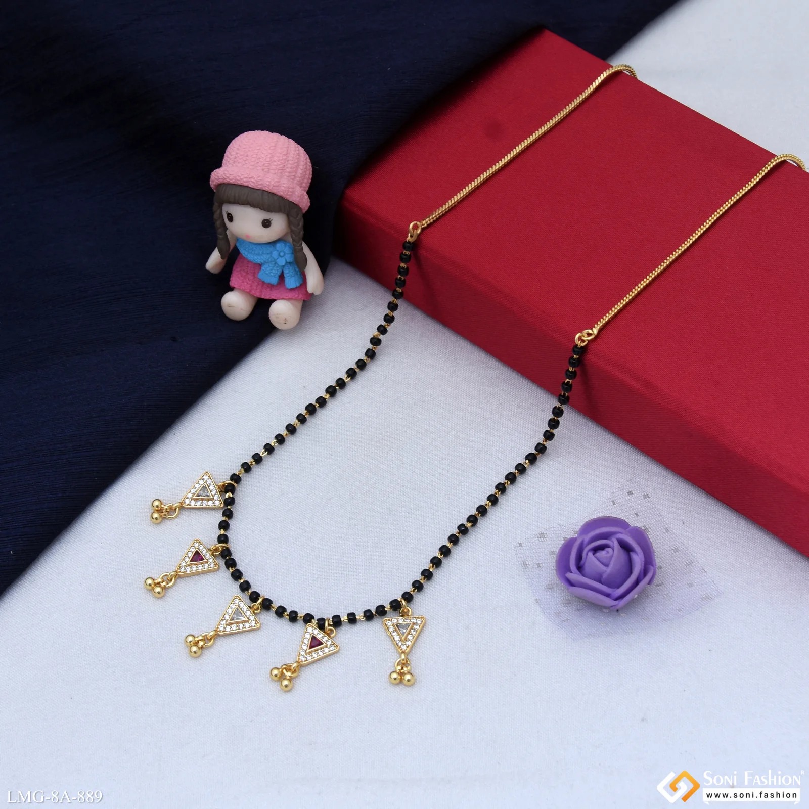 New Style Gold Plated Mangalsutra for Women - Style A889 - Image 5