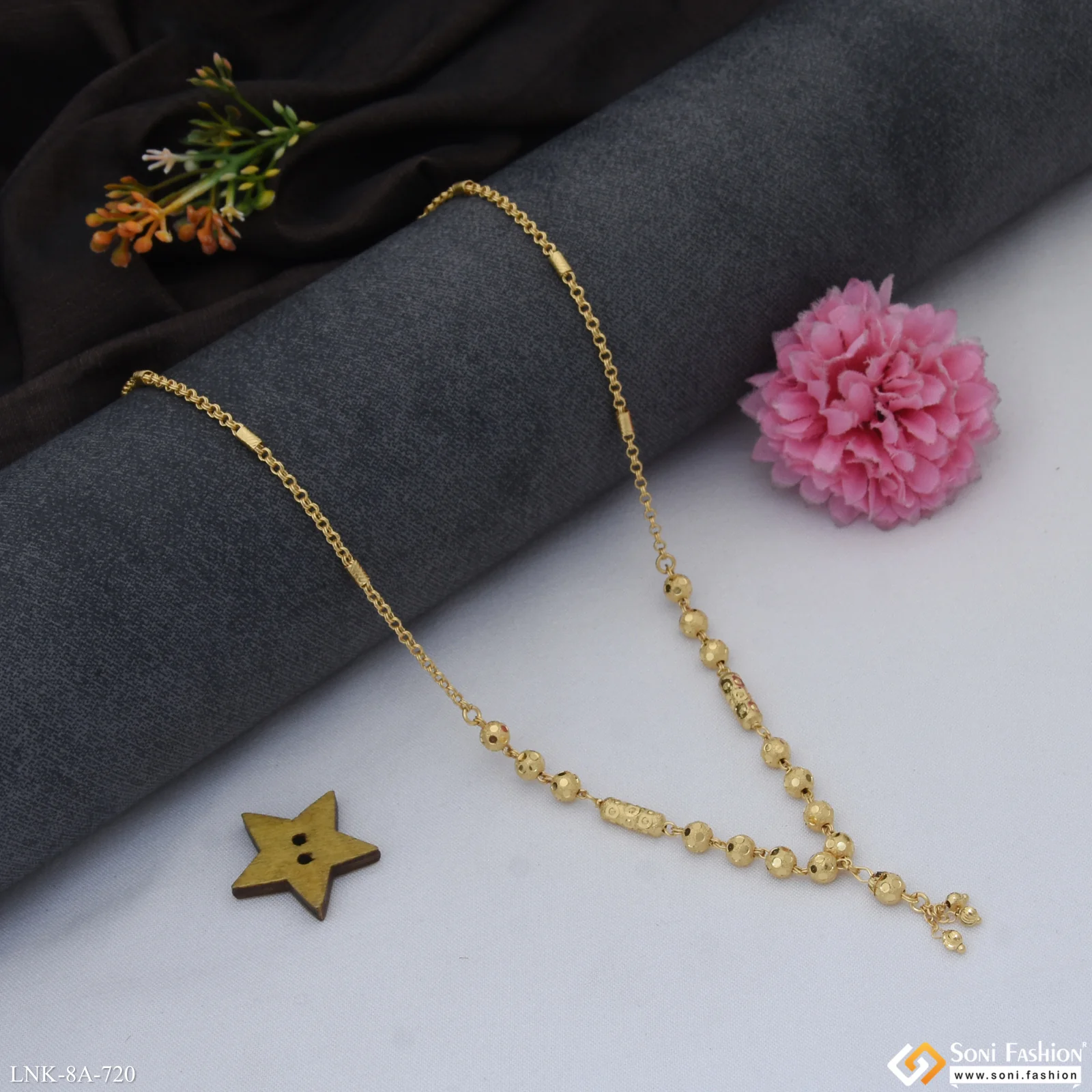 New Style Gold Plated Necklace for Ladies - Style A720 - Image 4