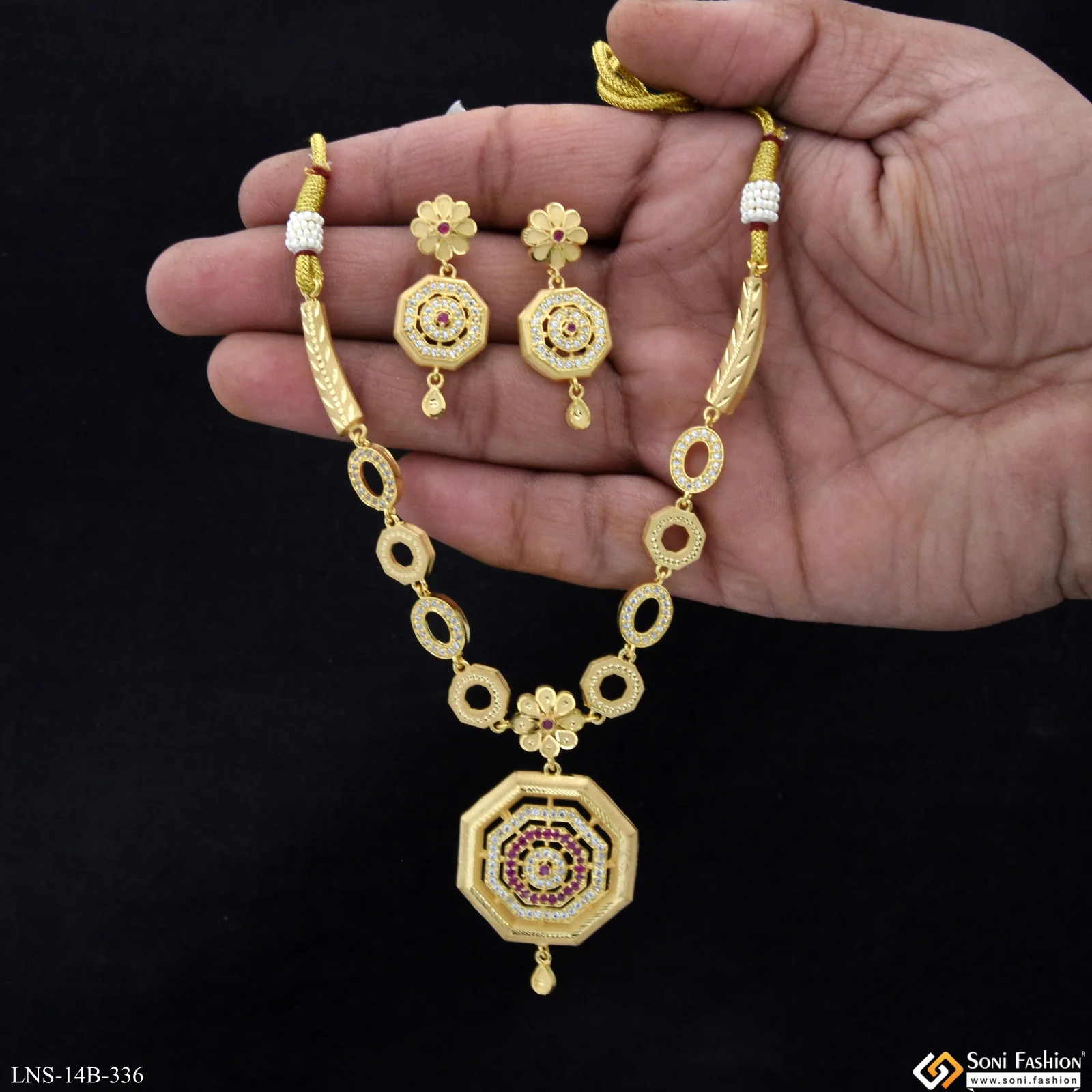 New Style Gold Plated Necklace Set for Women - Style B336 - Image 2