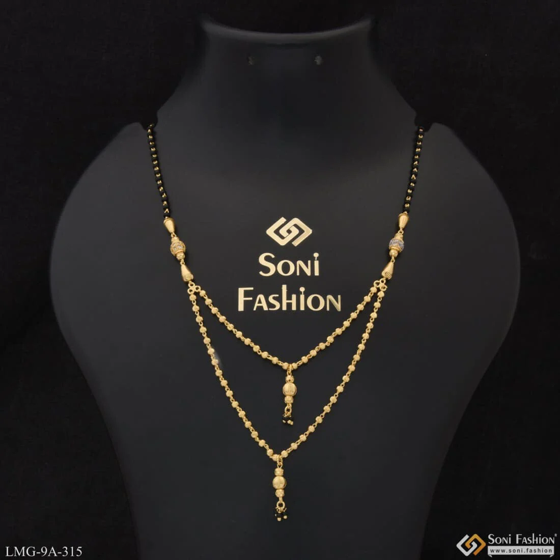 New Style With Diamond Lovely Design Gold Plated Mangalsutra For Women - Style A315