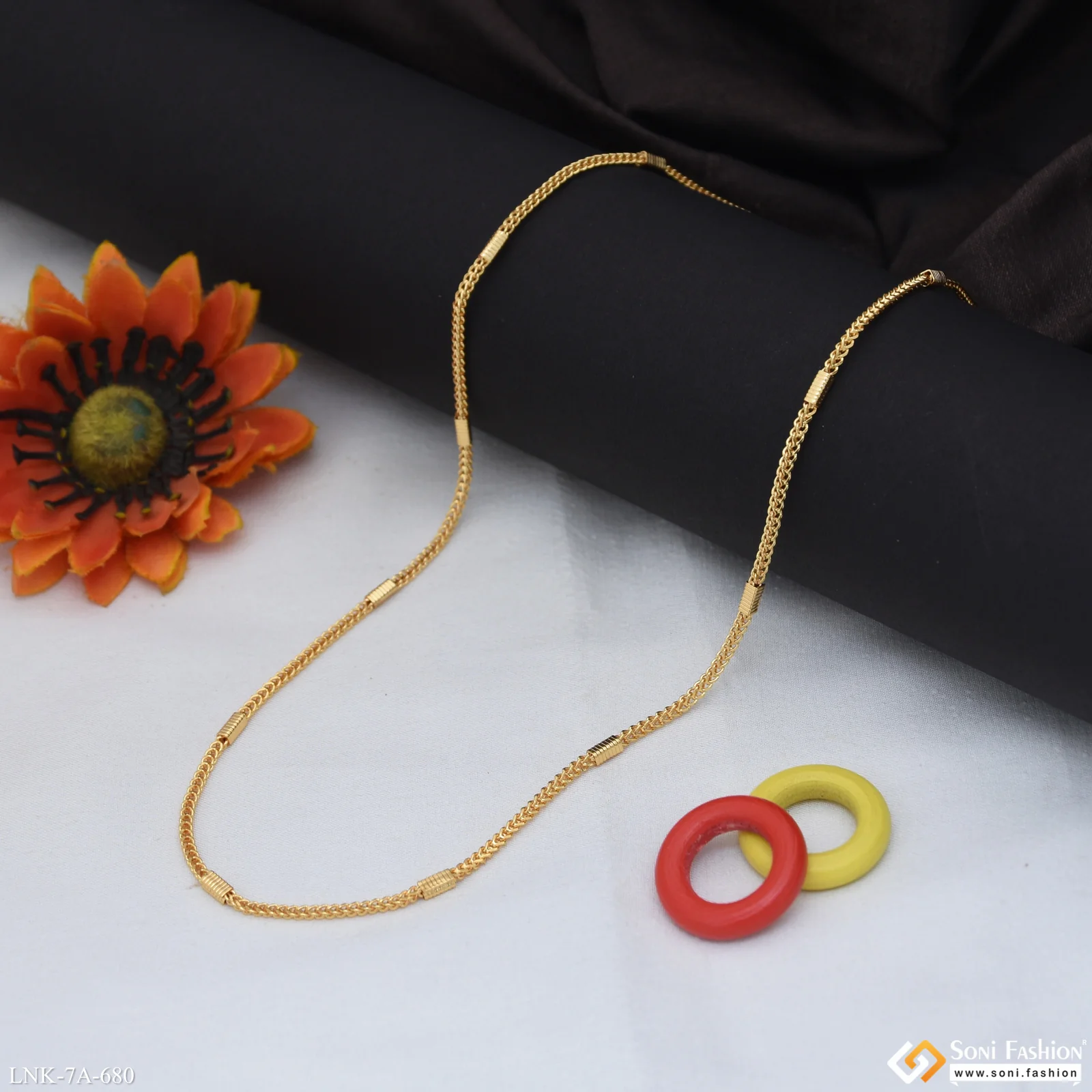 Opulent Design Gold Plated Chain for Ladies - Style A680 - Image 5