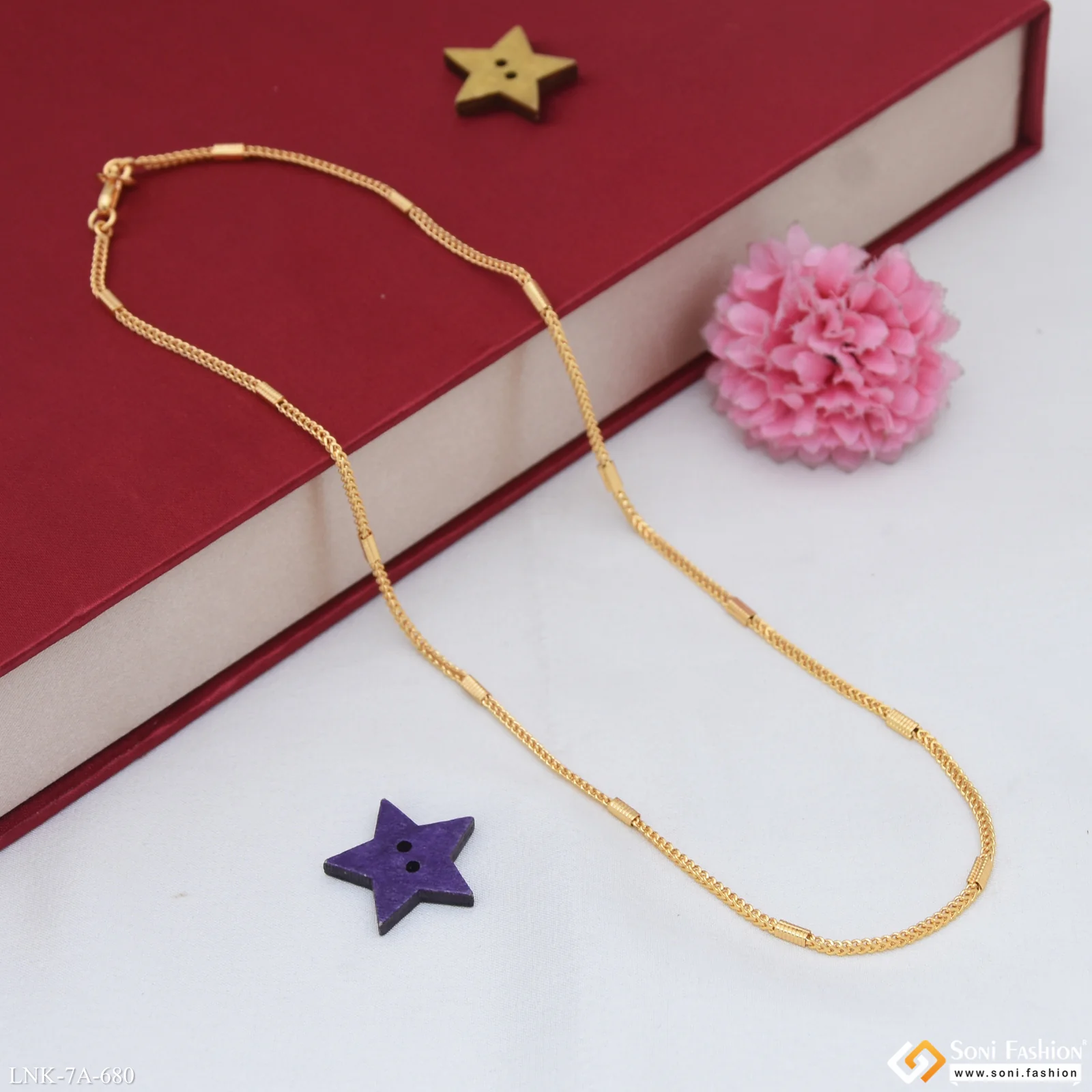 Opulent Design Gold Plated Chain for Ladies - Style A680 - Image 6