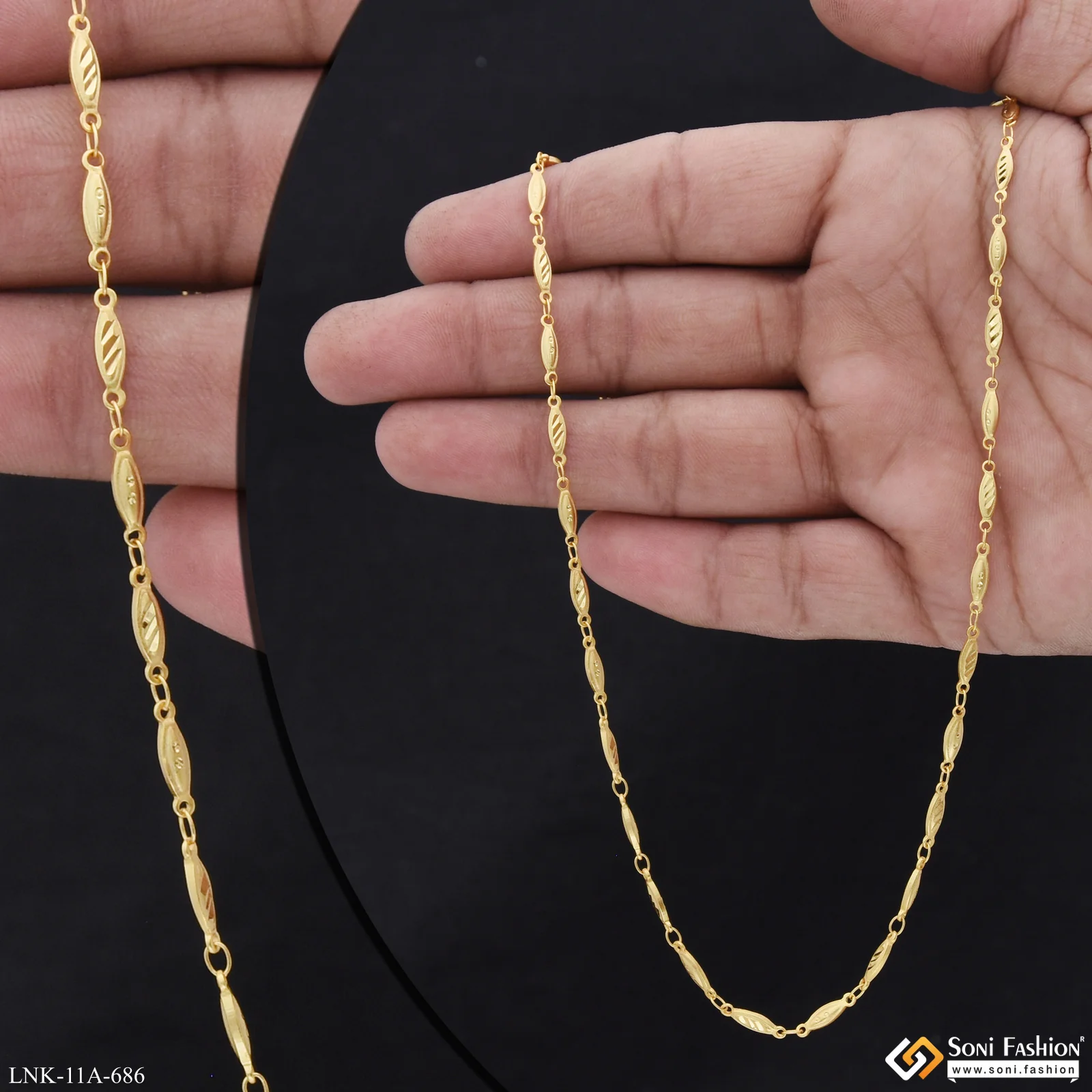 Opulent Design Gold Plated Chain for Ladies - Style A686 - Image 2