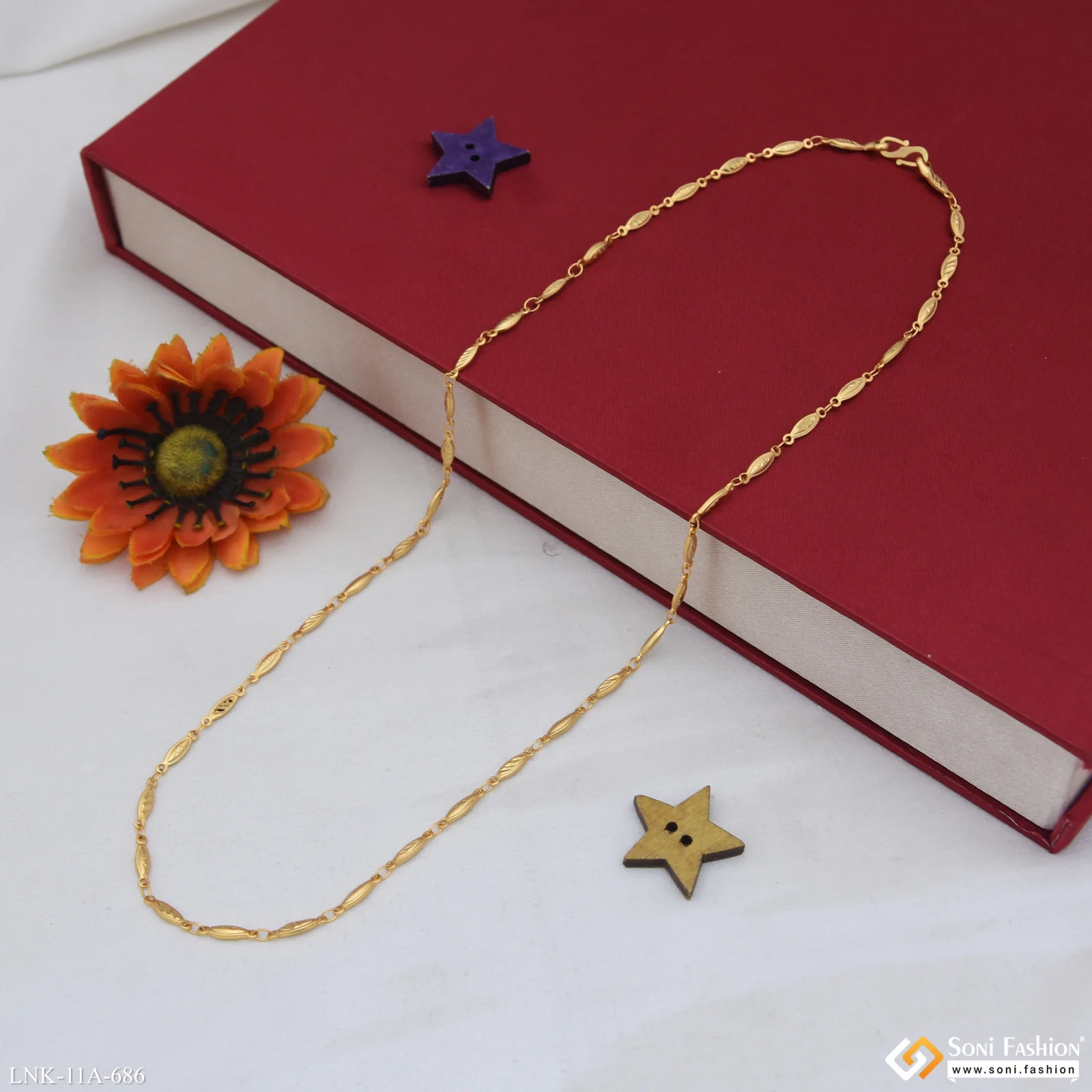 Opulent Design Gold Plated Chain for Ladies - Style A686 - Image 5