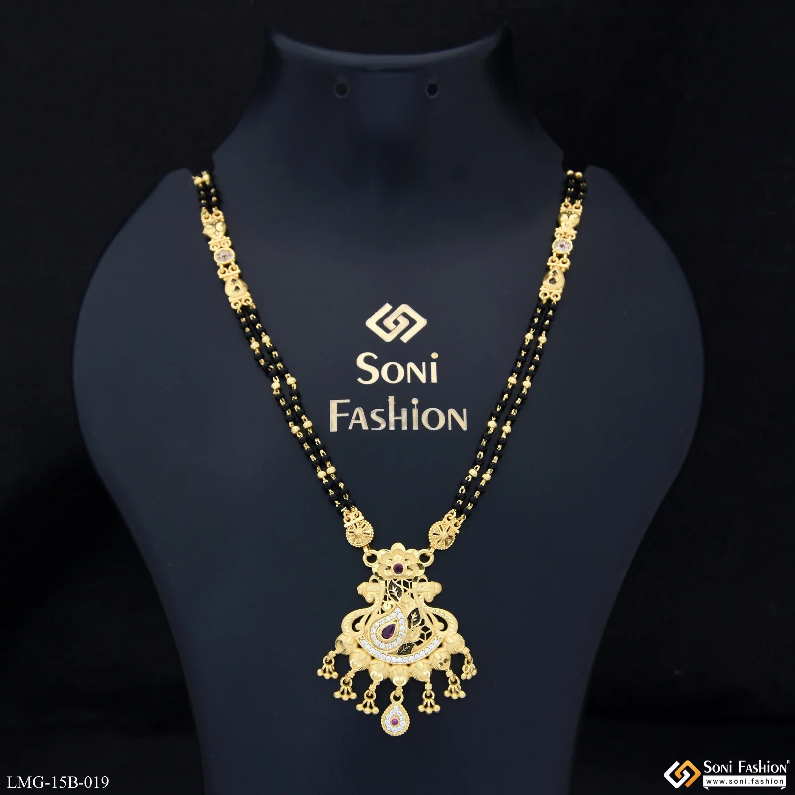 Opulent Design Gold Plated Mangalsutra for Women - Style A693 - Image 4