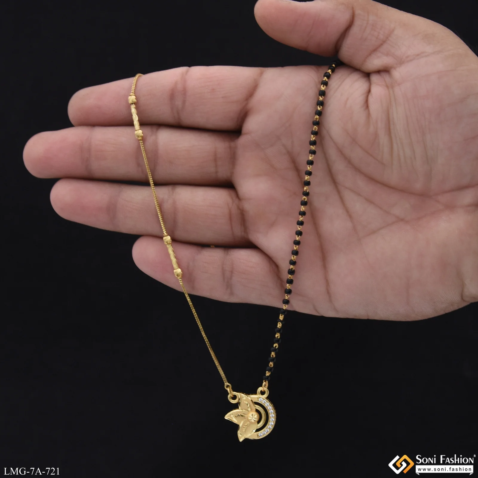 Opulent Design Gold Plated Mangalsutra for Women - Style A721 - Image 2