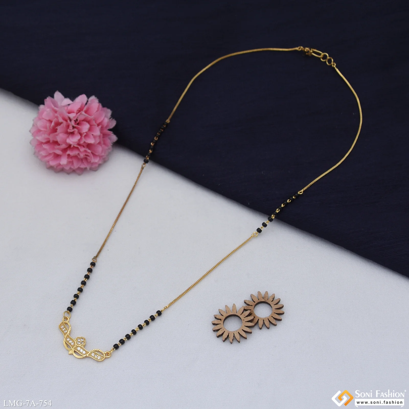 Opulent Design Gold Plated Mangalsutra for Women - Style A754 - Image 3
