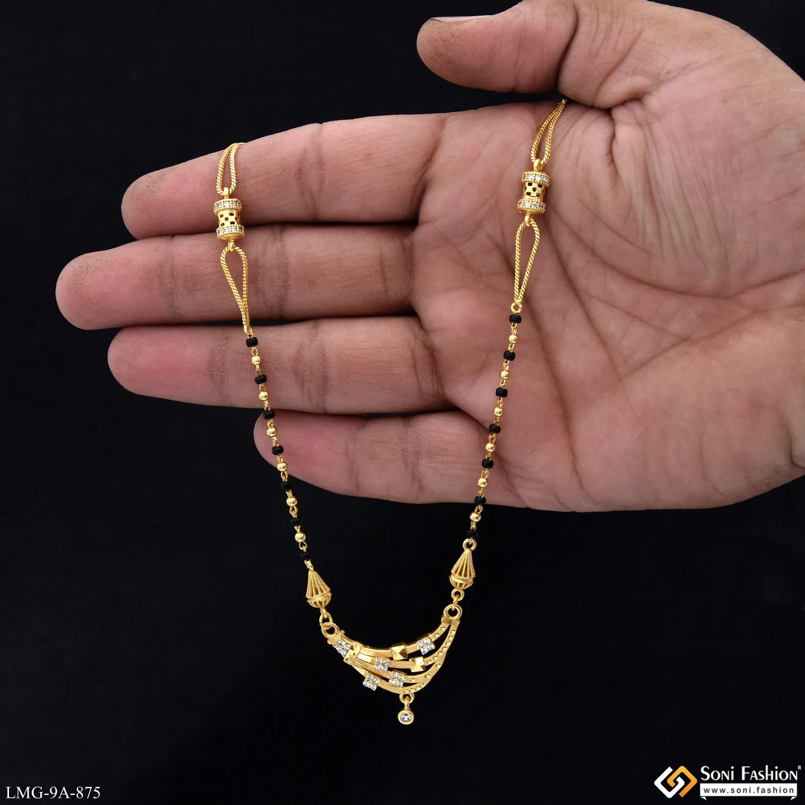 Opulent Design Gold Plated Mangalsutra for Women - Style A875 - Image 2