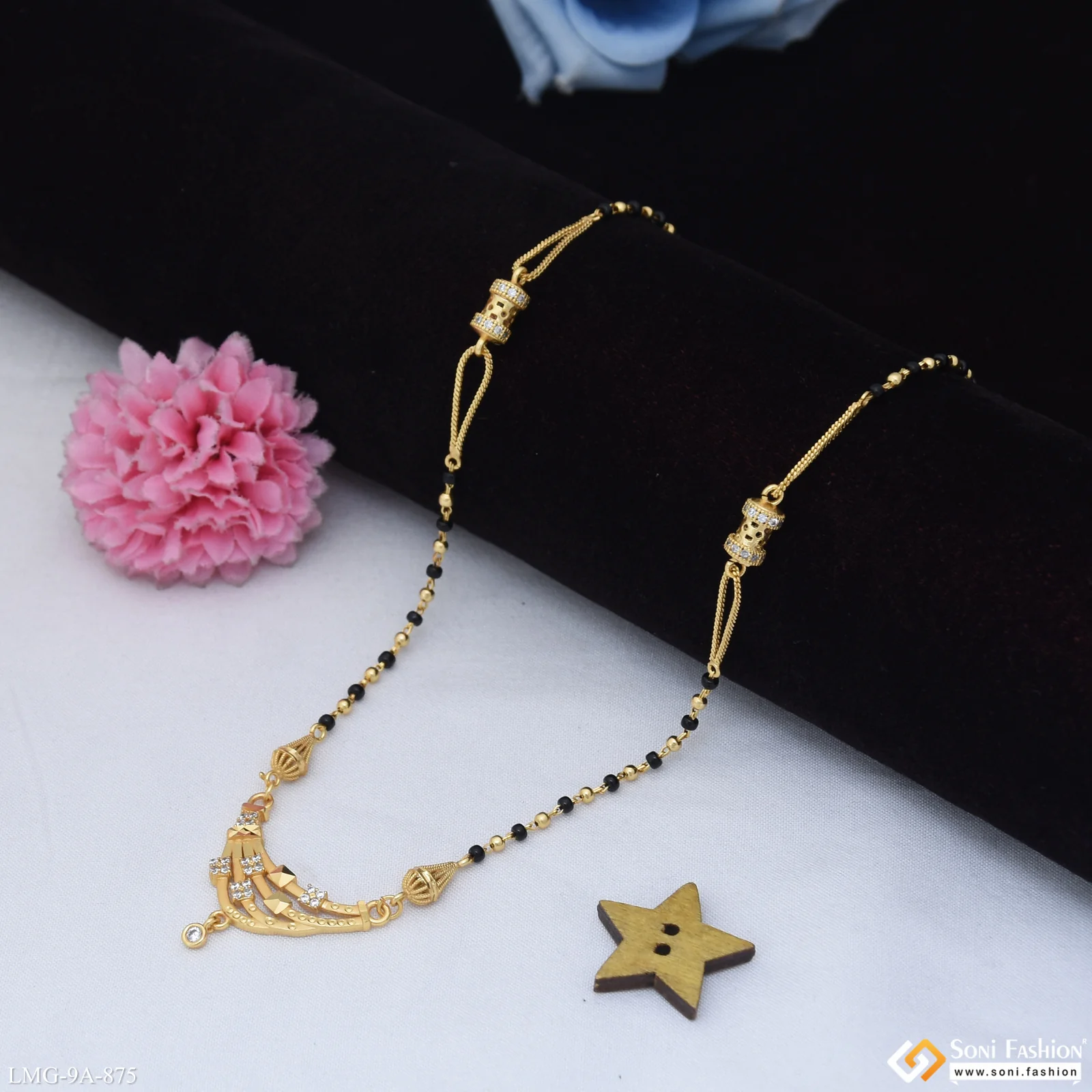 Opulent Design Gold Plated Mangalsutra for Women - Style A875 - Image 3