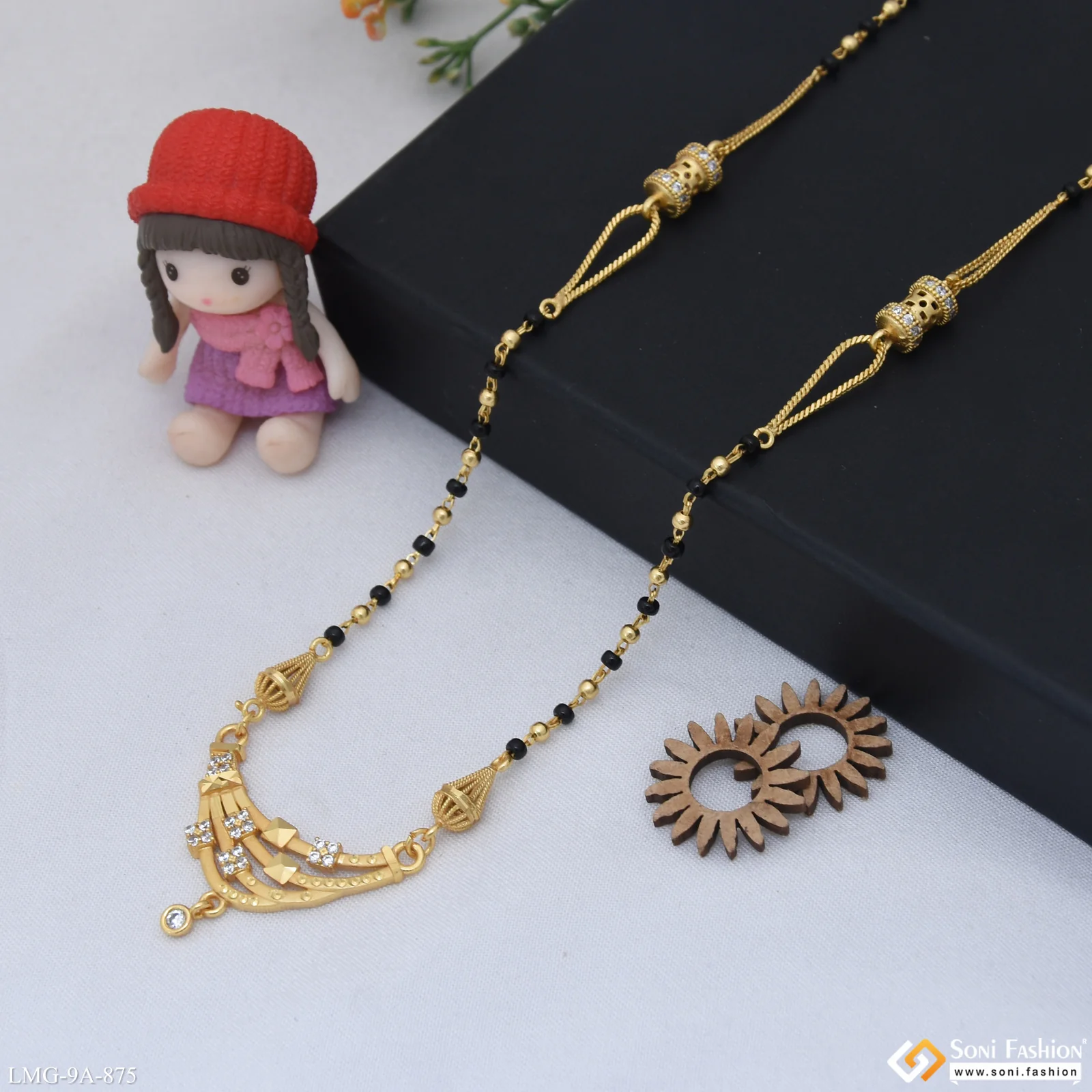 Opulent Design Gold Plated Mangalsutra for Women - Style A875 - Image 5