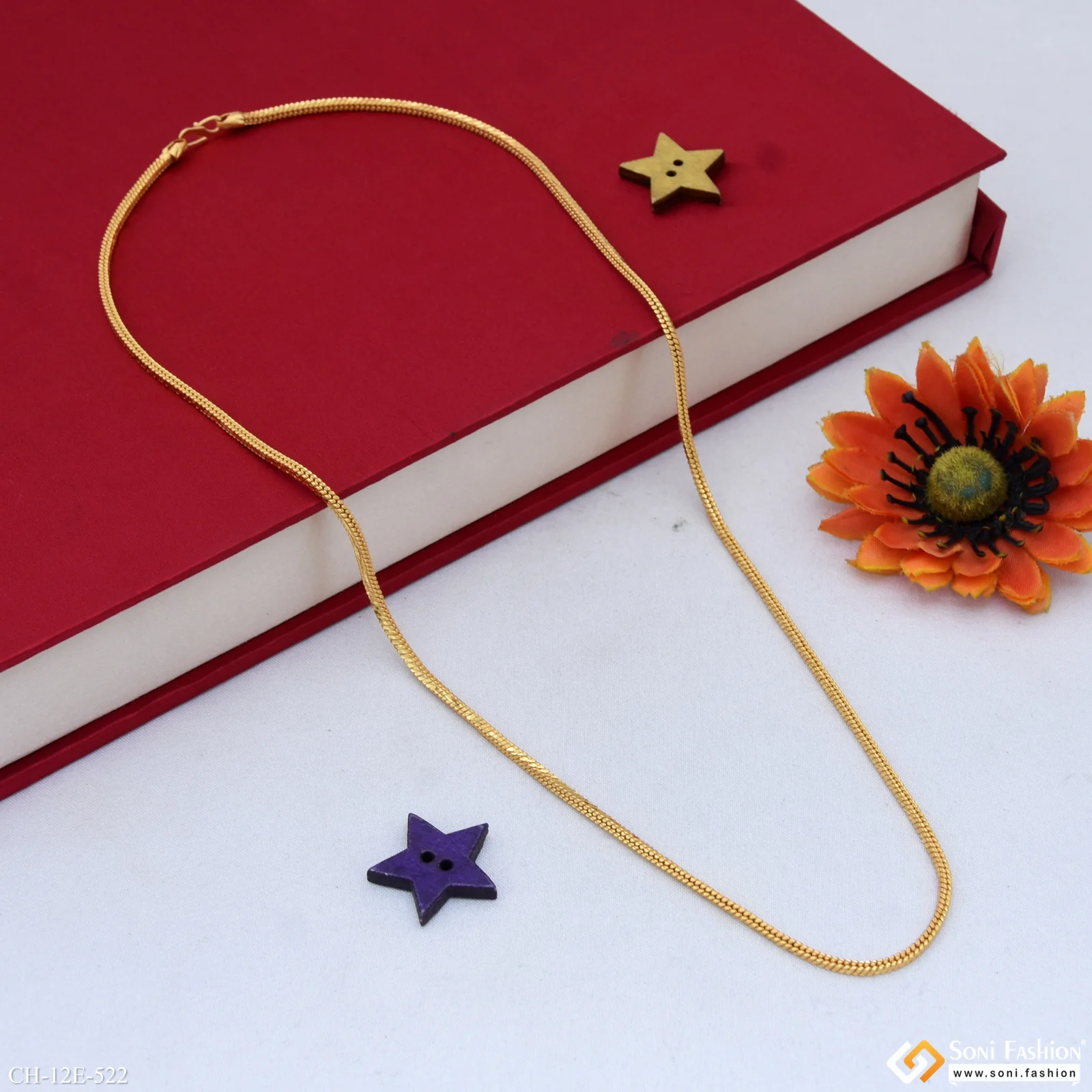 Popular Design Gold Plated Chain for Men - Style E522 - Image 4