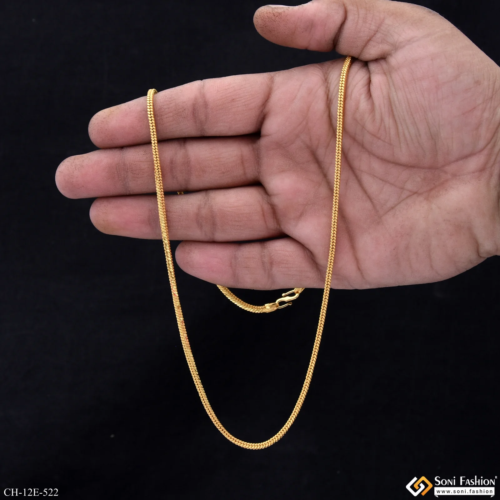 Popular Design Gold Plated Chain for Men - Style E522 - Image 6